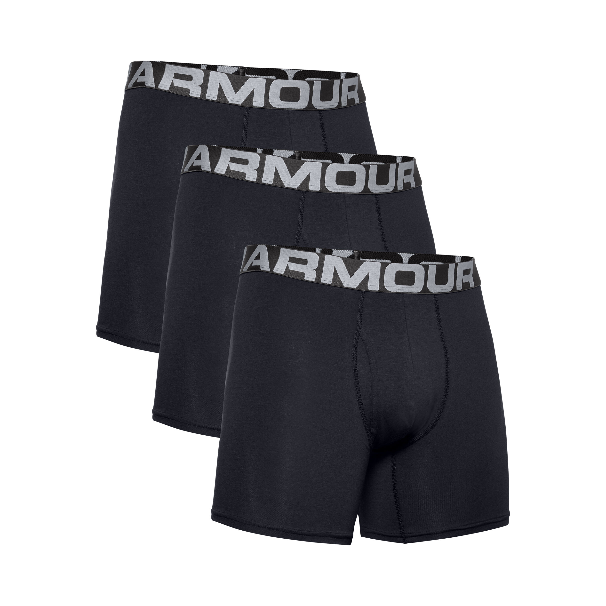 Buy Under Armour Charged Cotton 6in Boxer Shorts 3 Pack Men Black