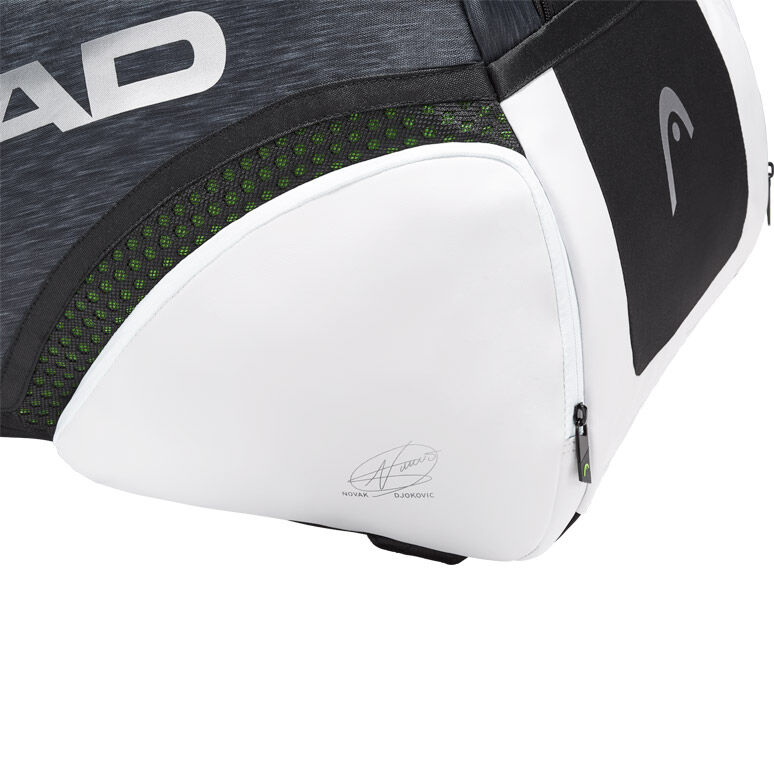 Buy HEAD Djokovic 9R Supercombi Racket Bag Black White online
