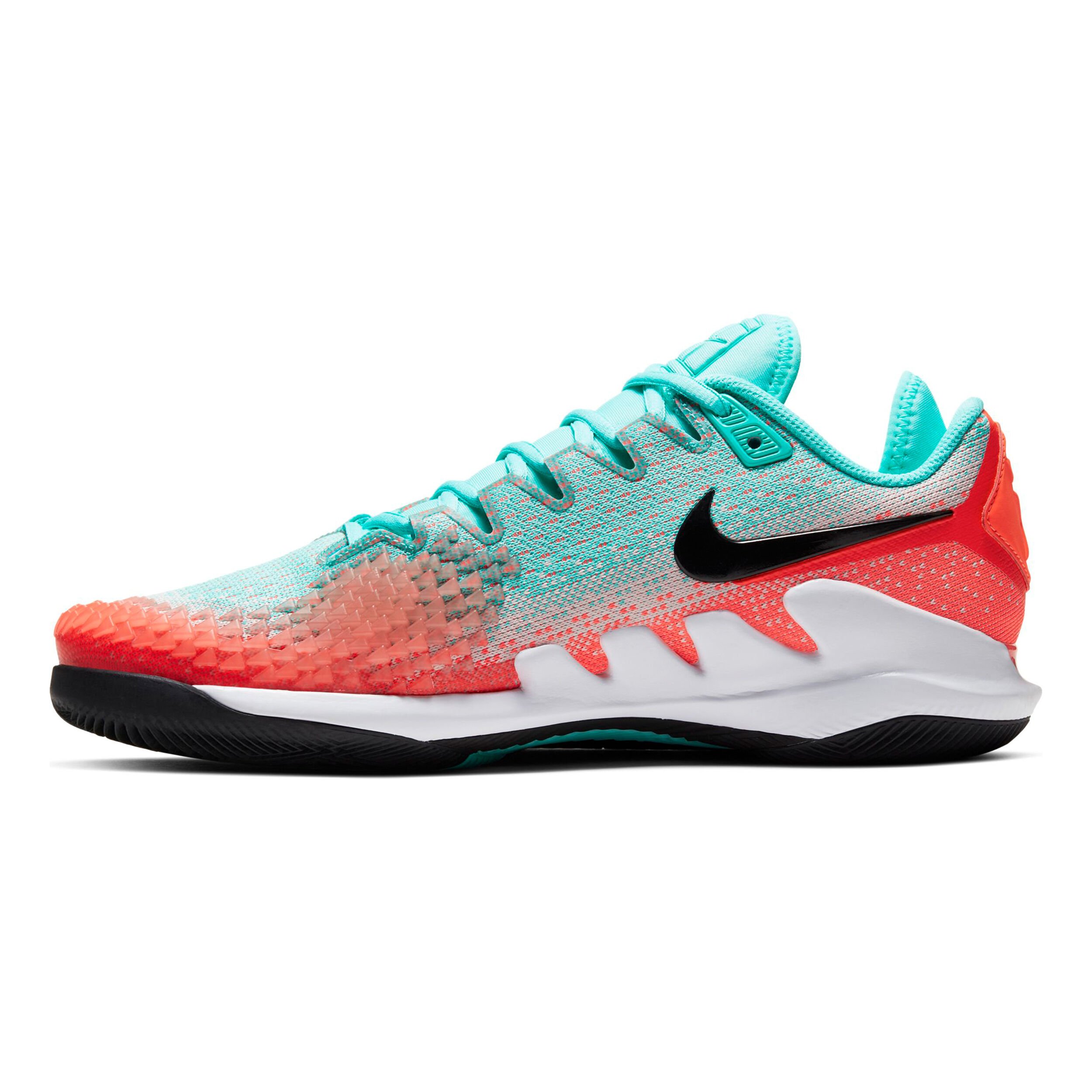 Air Zoom Vapor X Knit All Court Shoe Men Turquoise Coral