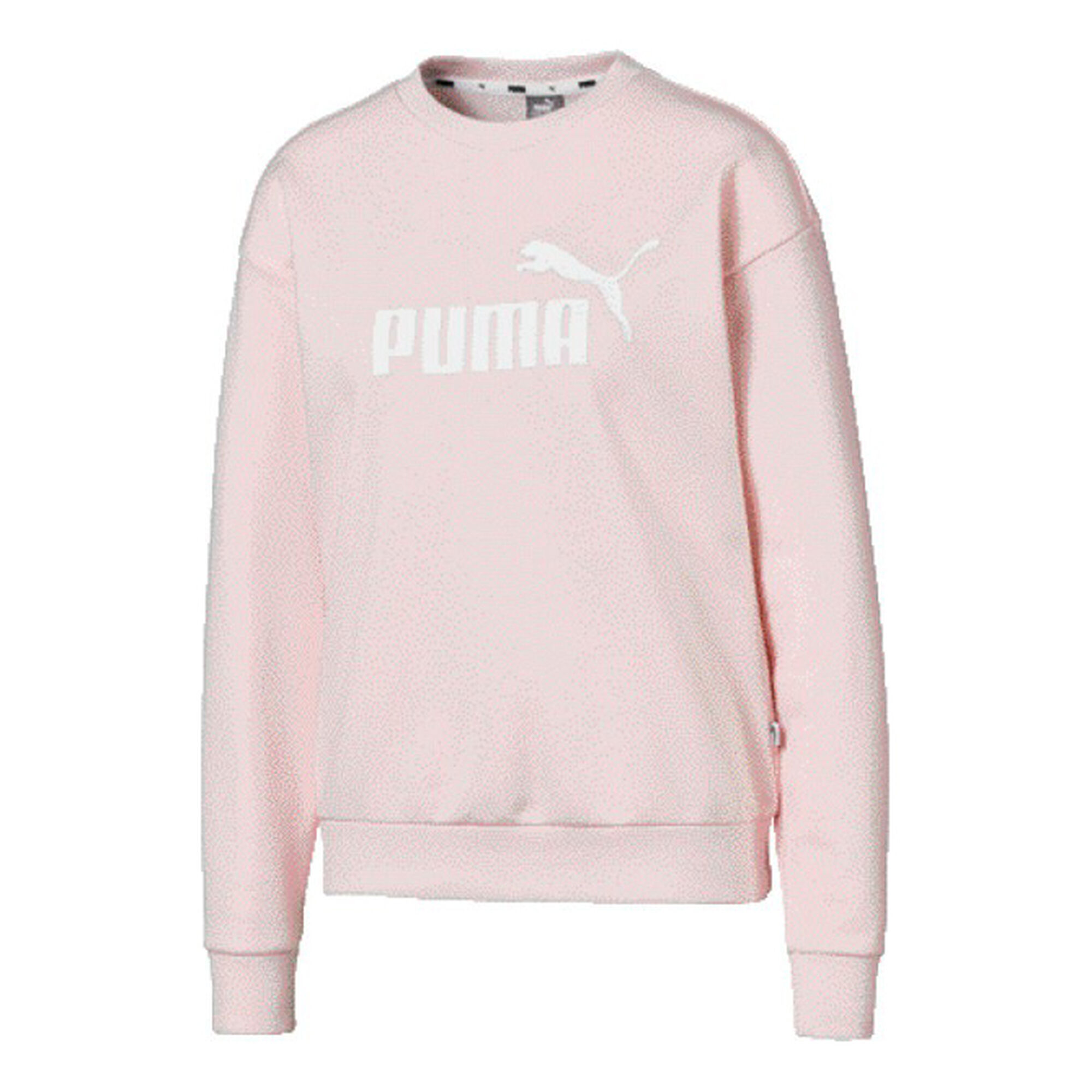 Buy Puma Essential Logo Crew Sweatshirt Women Pink, White online ...