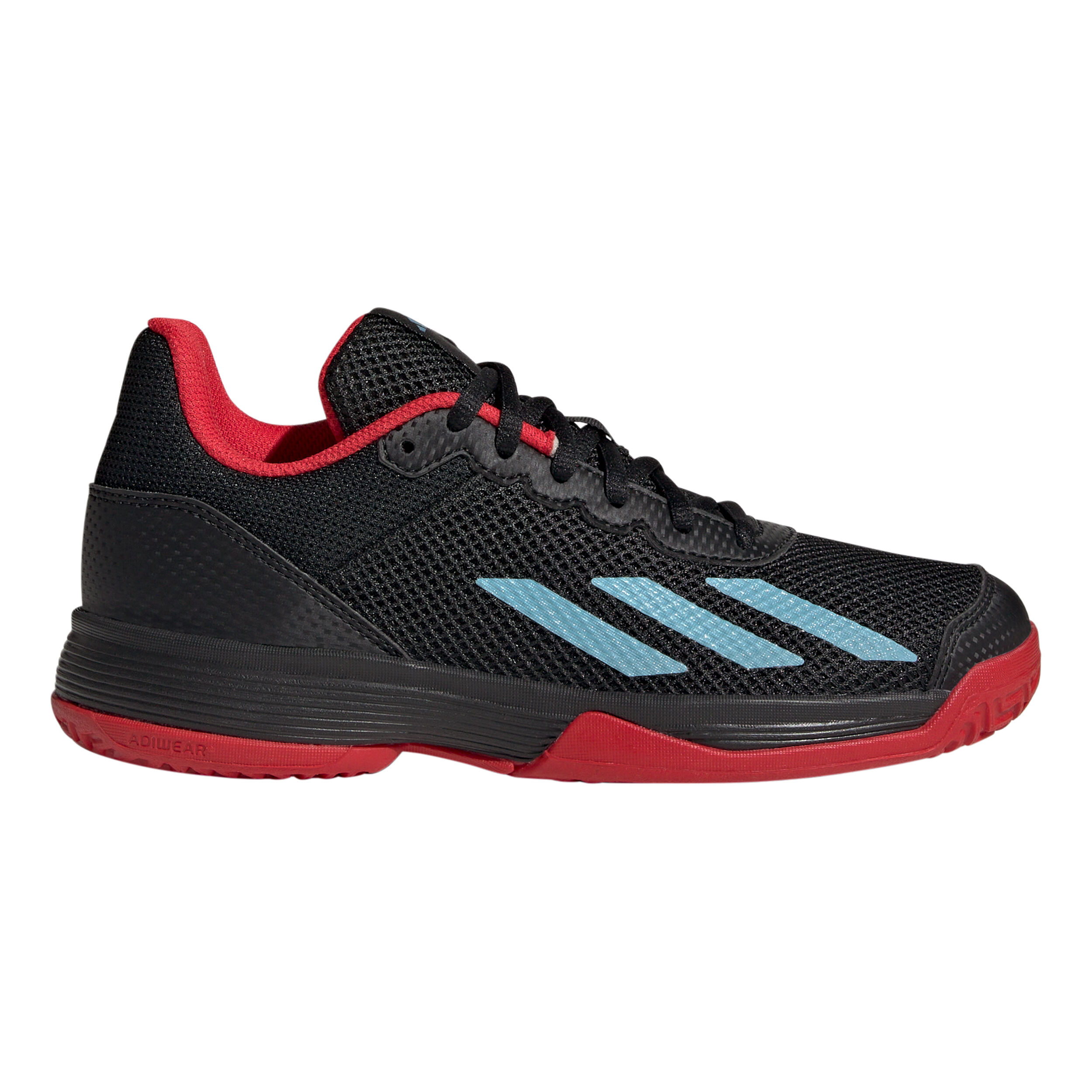 Buy adidas Courtflash All Court Shoe Kids Black Red online