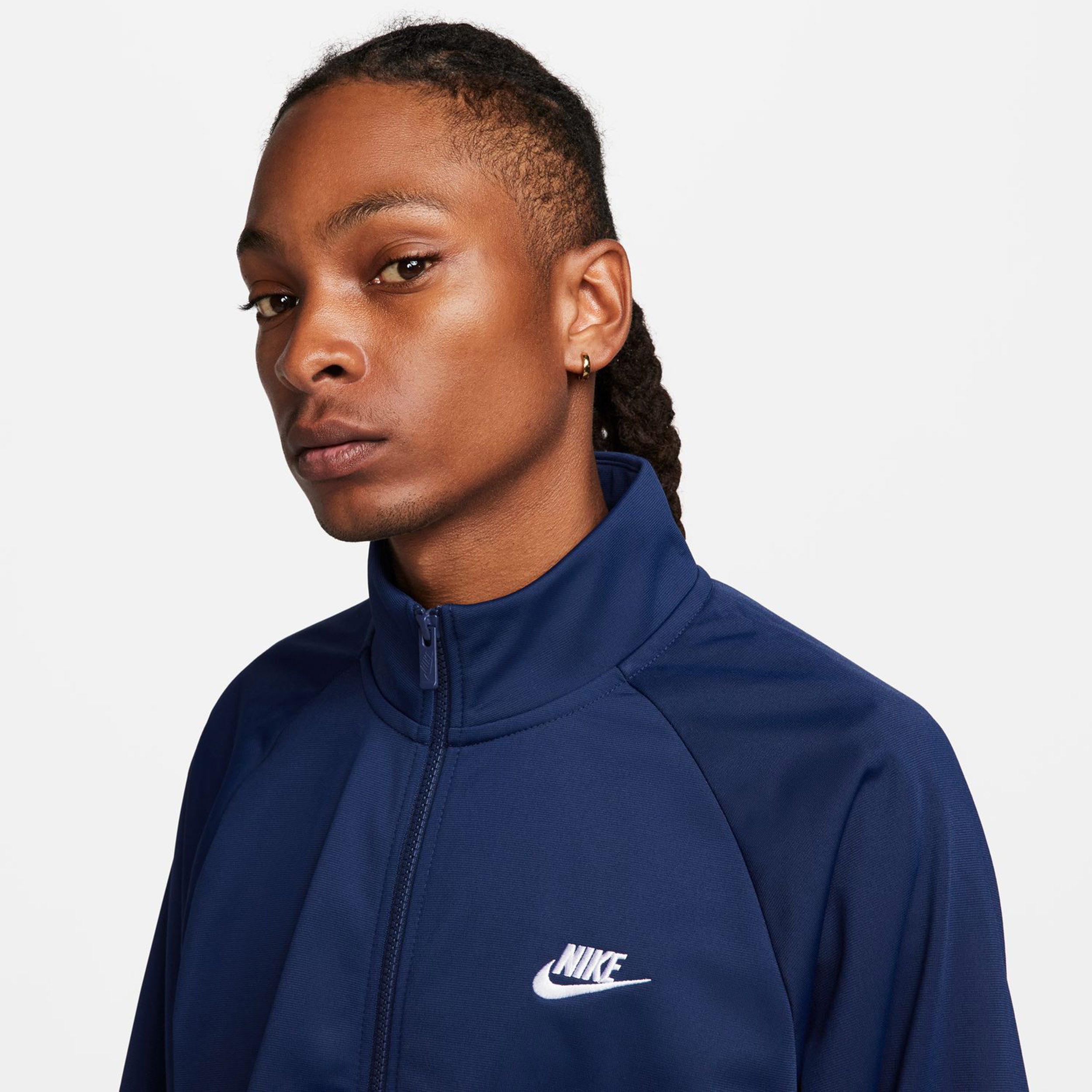 Blue nike tracksuit men deals