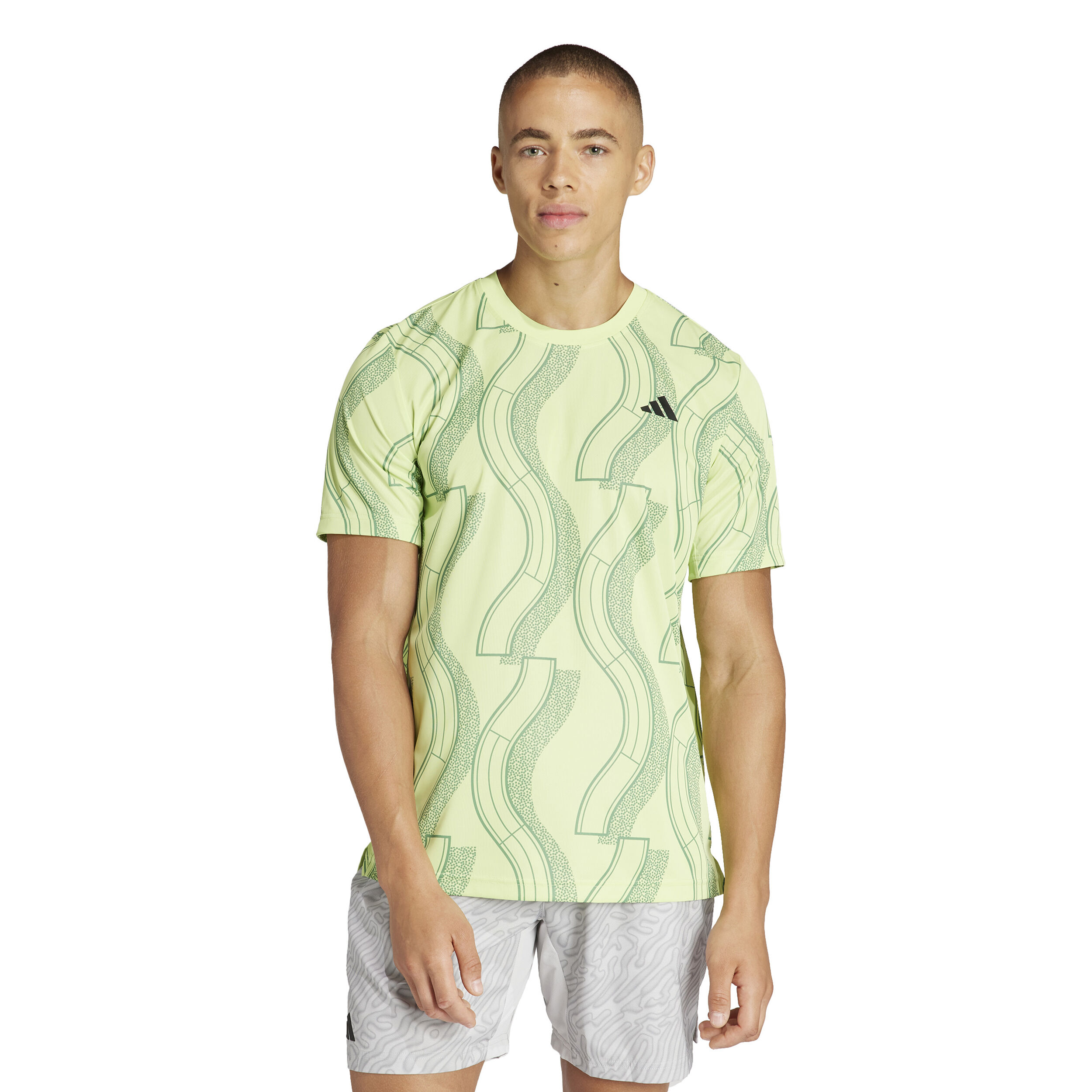 Buy adidas Club Graphic T Shirt Men Light Green online Tennis