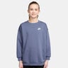 Sportswear Club Fleece Oversized Crew Sweatshirt Girls - blue grey, white