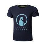 Quiet Please Tennis apparel Quiet Please Advantage Logo T-Shirt Boys-Dark Blue