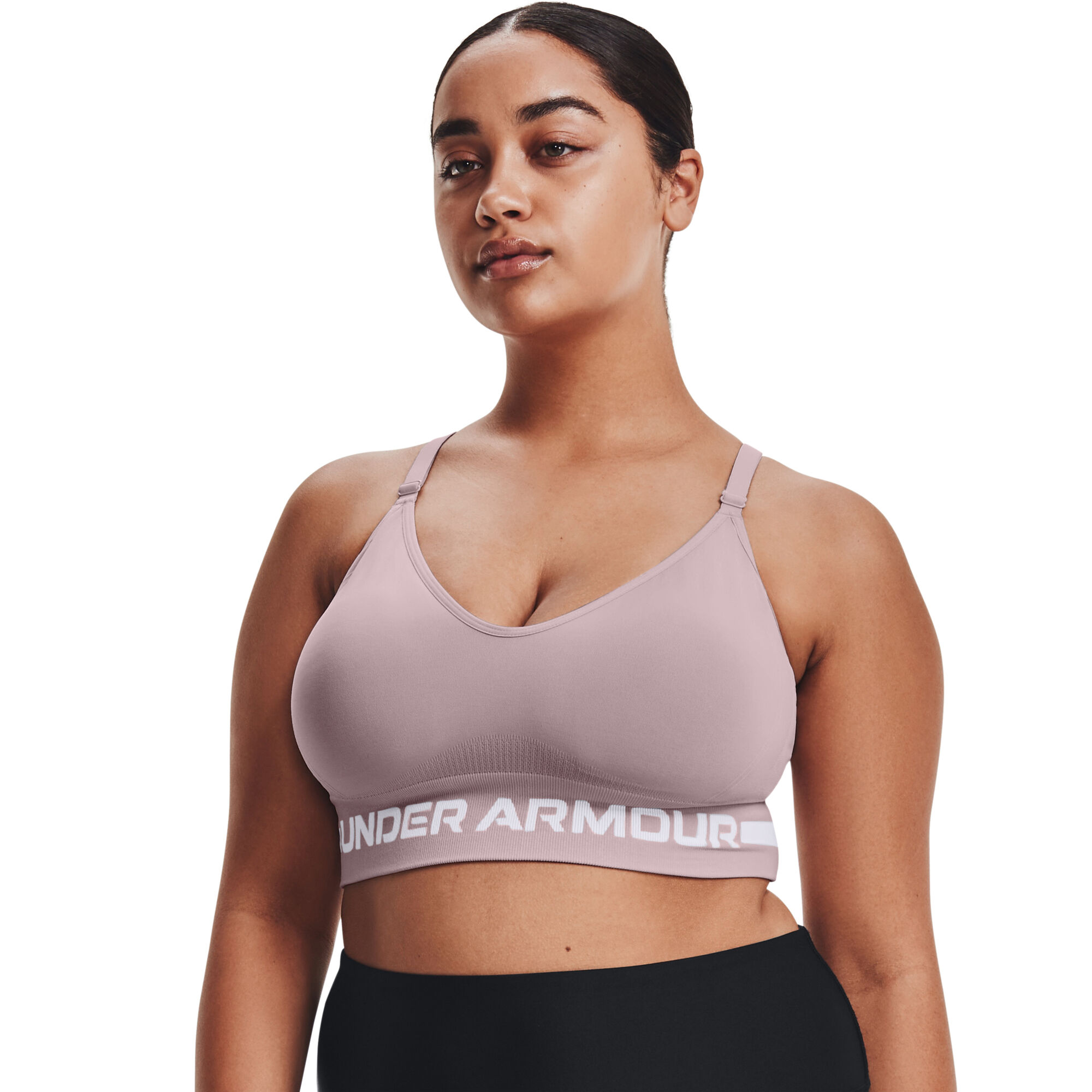 Buy Under Armour Seamless Low Long Sports Bras Women Beige online