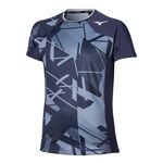 Mizuno Tennis apparel Mizuno Daybreakers Shadow Graphic T-Shirt Men-Dark Grey