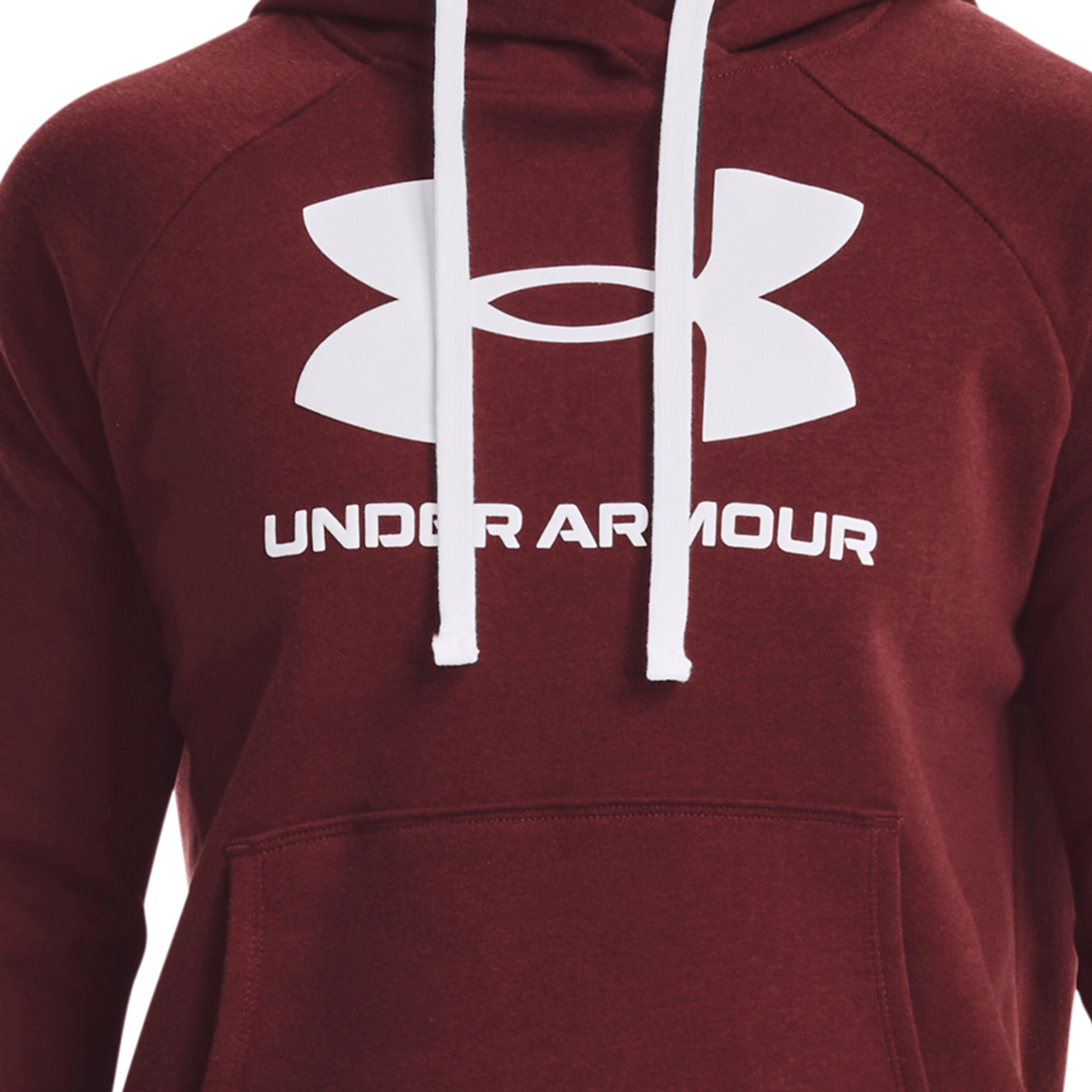 Buy Under Armour Rival Fleece Logo Hoody Women Dark Red White