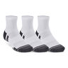 Performance Tech Quarter Tennis Socks 3 Pack-White
