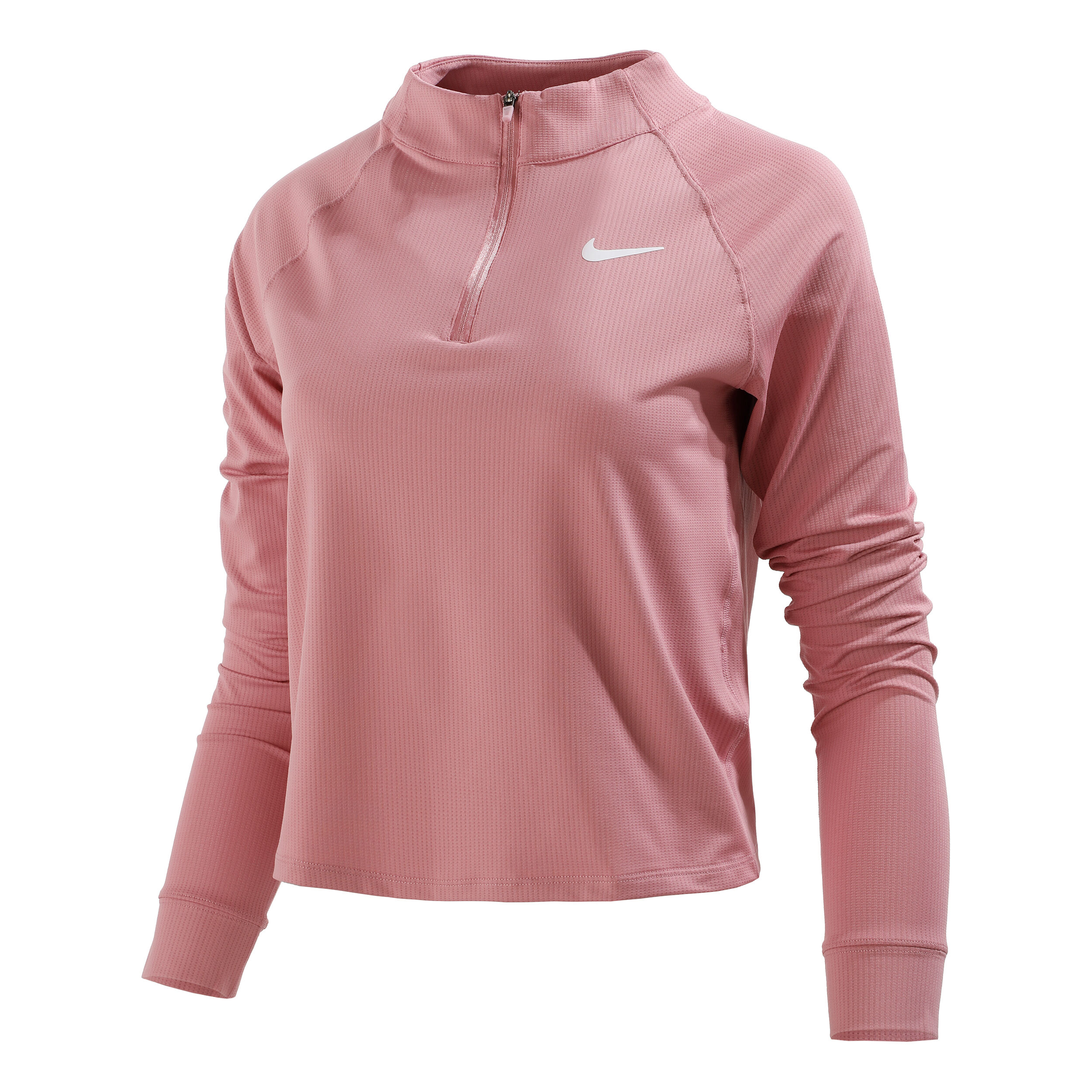 womens nike half zip pink