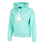 Quiet Please Clothing Quiet Please Wild Sketchy Hoody Women-Turquoise,Multicoloured