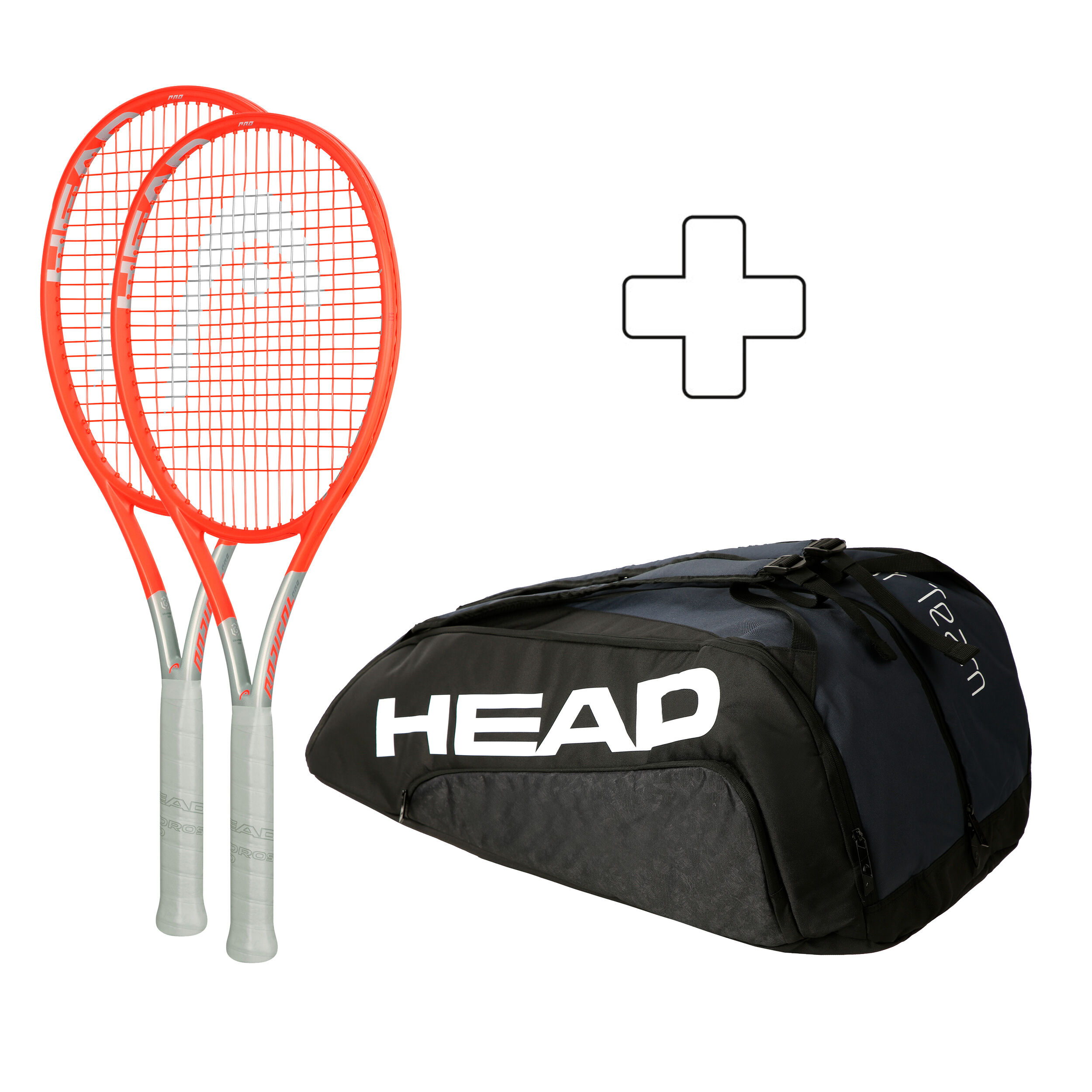2 X Graphene 360 Radical Pro 2021 Plus Tennis Bag