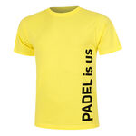 Padel-Point Clothing Padel-Point Padel Is Us T-Shirt Men-Yellow,Black