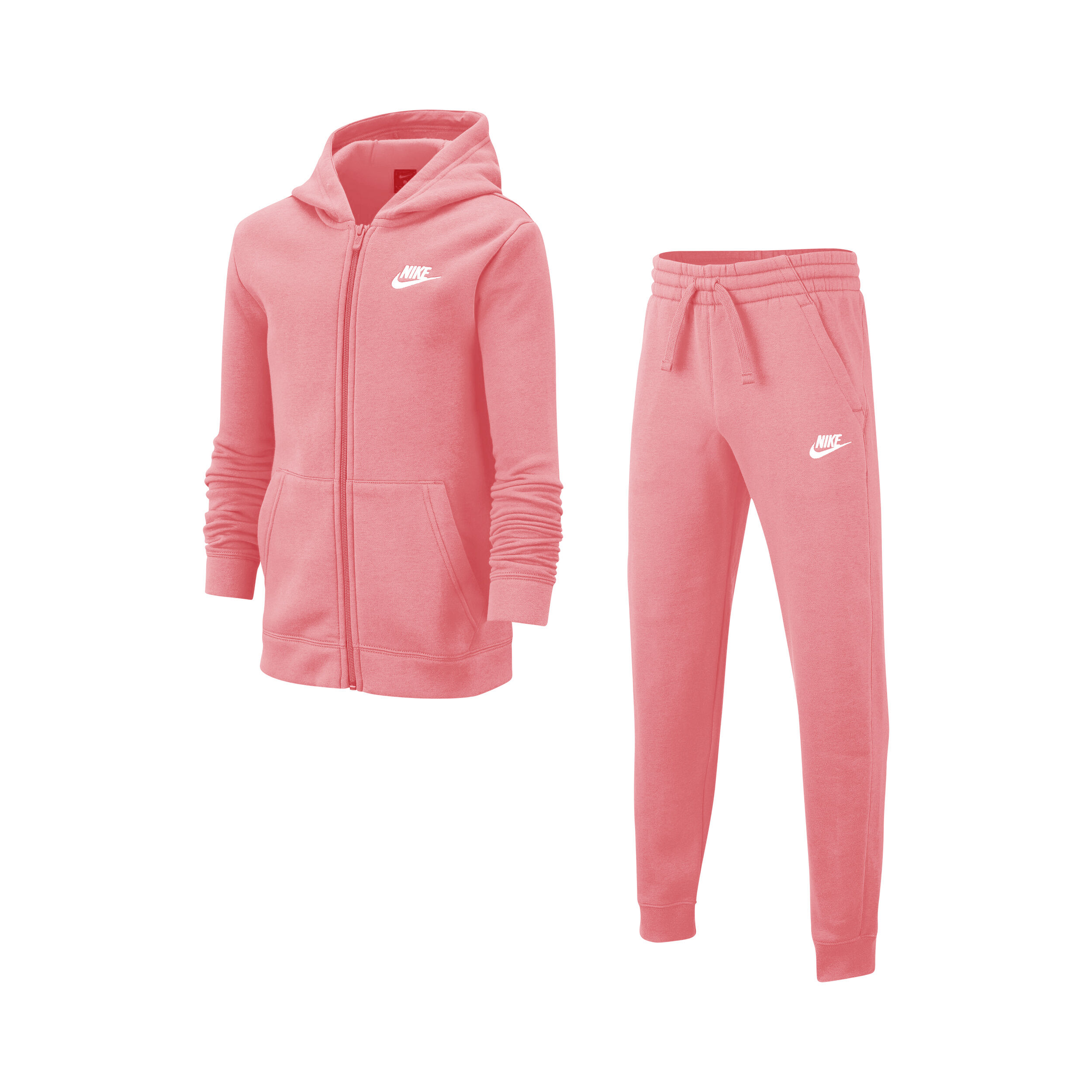 Pink nike tracksuit kids clearance