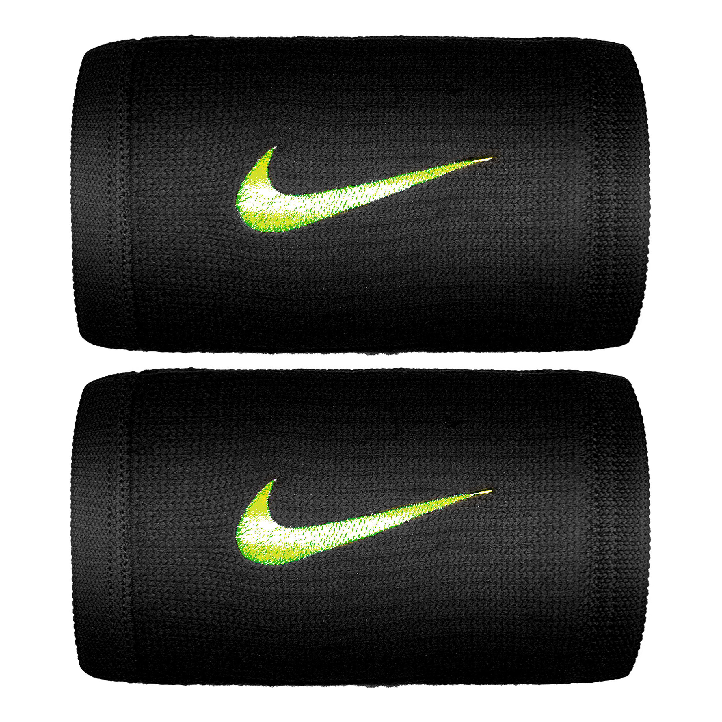 Buy Nike Dri Fit Reveal Wristband 2 Pack Black Neon Green online Tennis Point UK