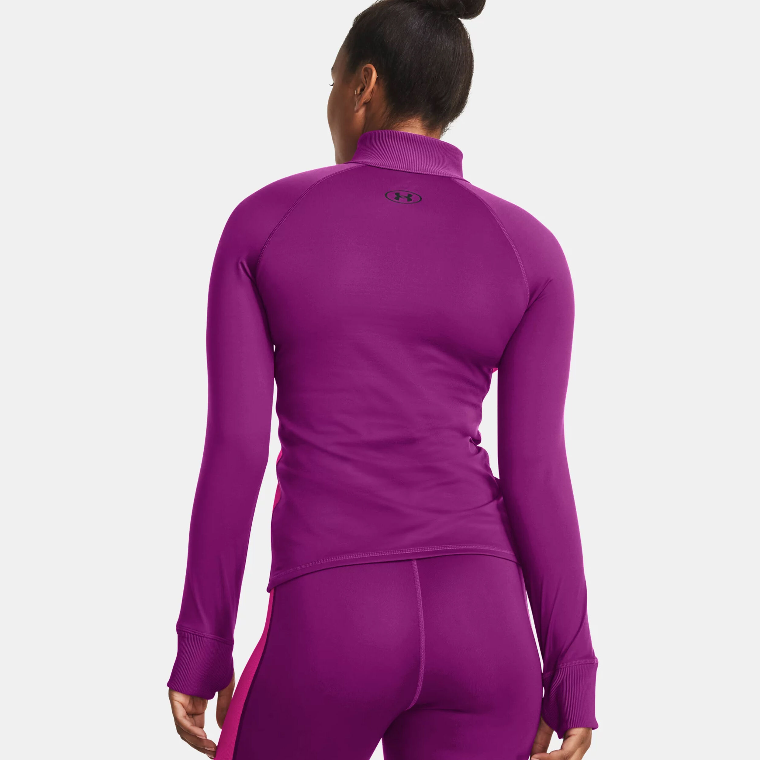 CW Half Zip Long Sleeve Women Violet Pink