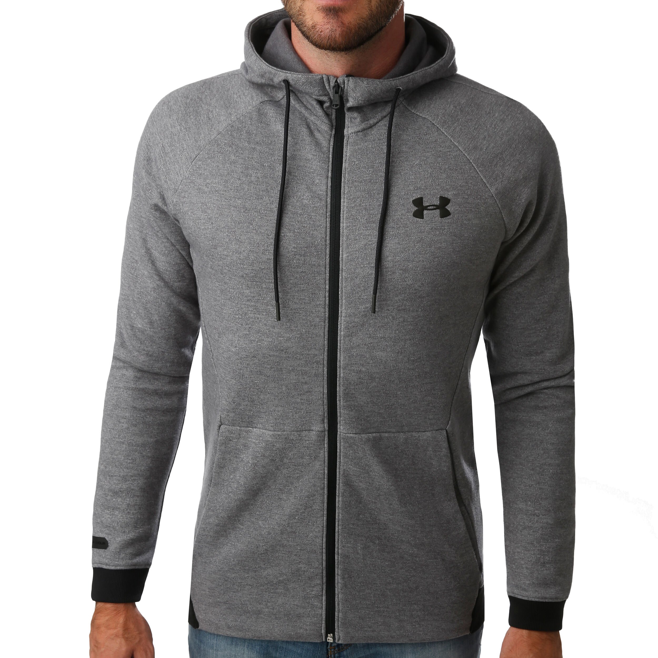 Unstoppable 2X Knit Full Zip Hoodie Men Grey Black