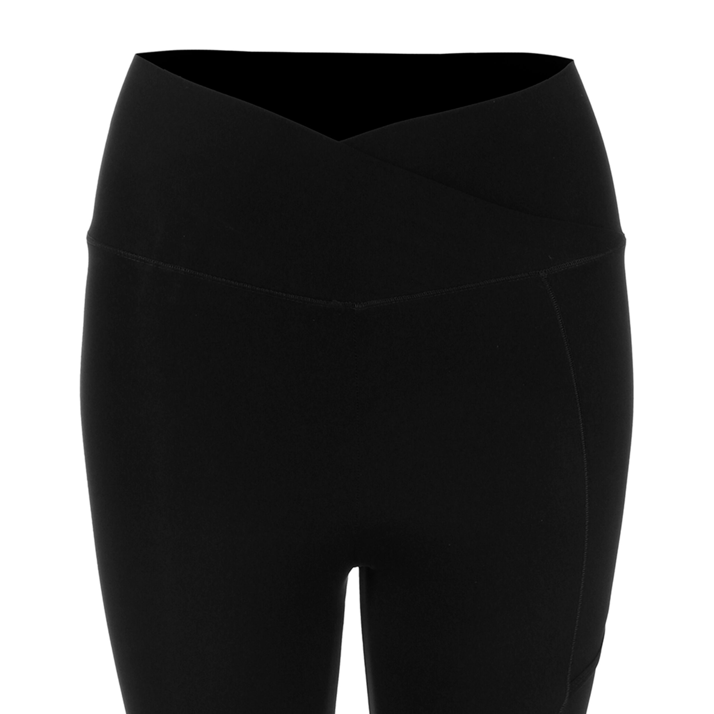 Cross Pocket Tight Women Black White
