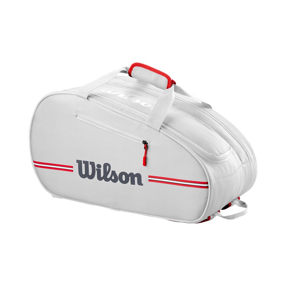 Wilson Tour Team Bag Padel Racket Bag-White Wilson Tour Team Bag Padel Racket Bag-White