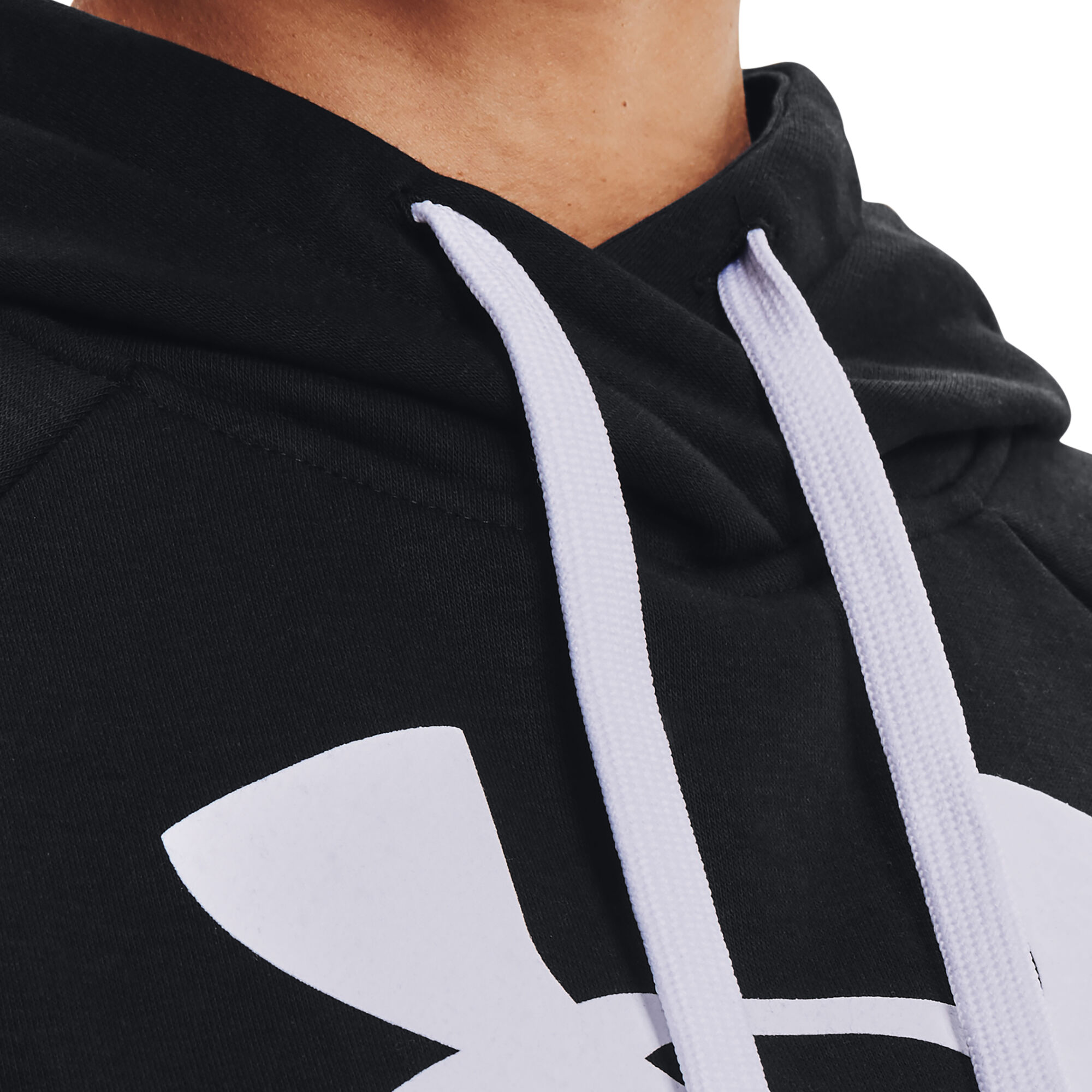 Under Armour Rival Fleece Women's Tennis Hoodie - Black/White