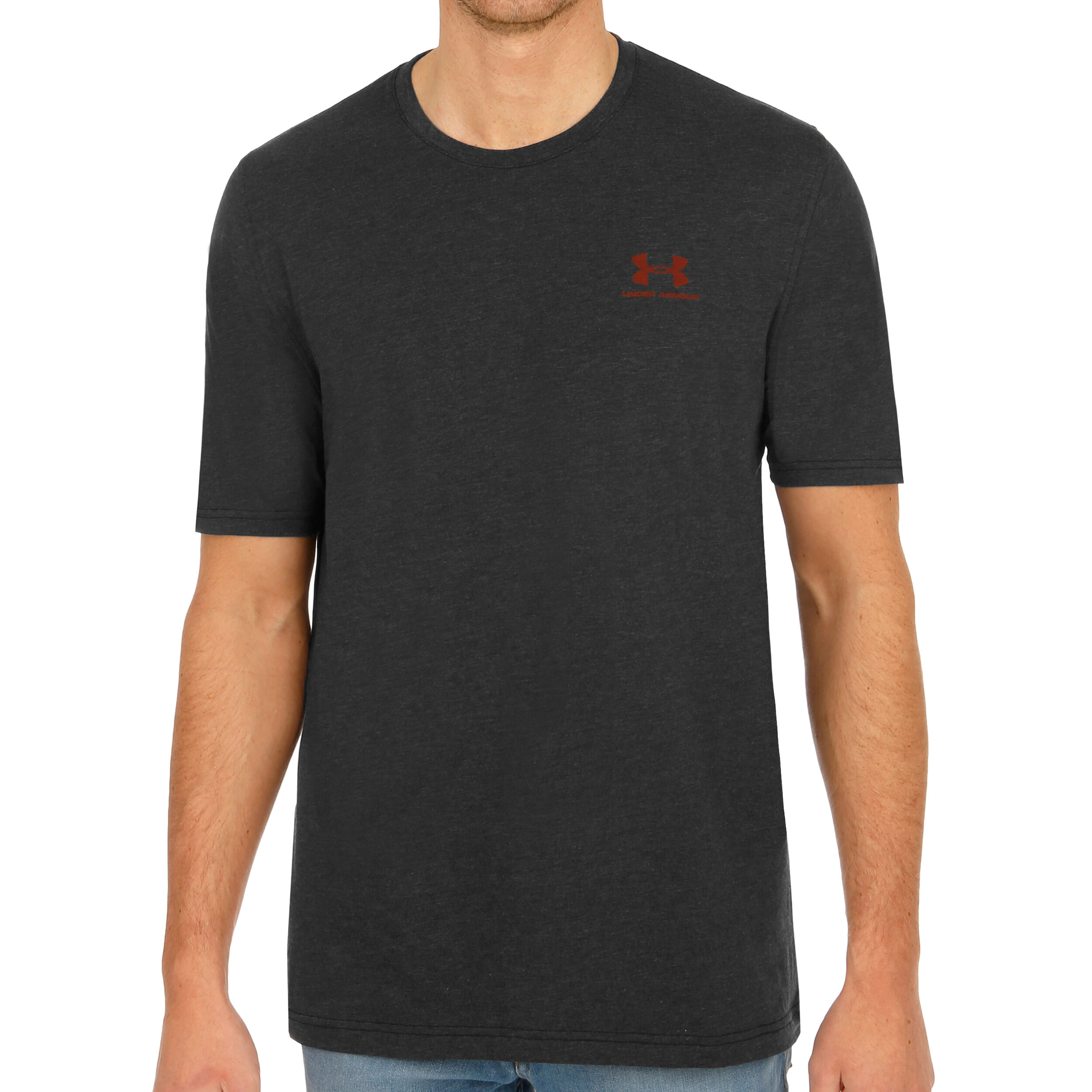 Under armour charged cotton chest lockup store t shirt mens