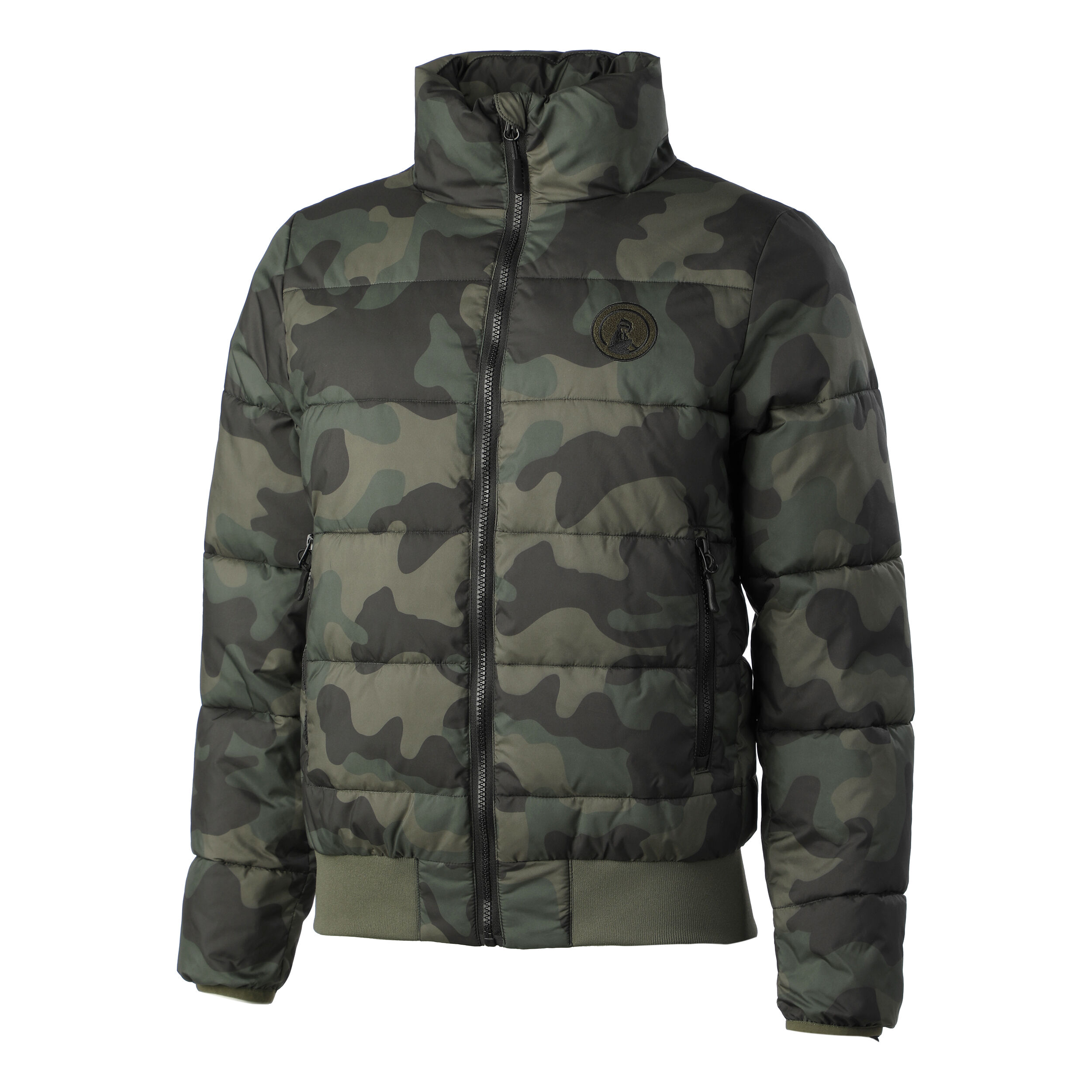 Camou Supercourt Down Jacket Women Olive Khaki