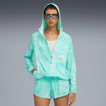 Puma Clothing Puma Velocity AOP Woven Running Jacket Women-Green