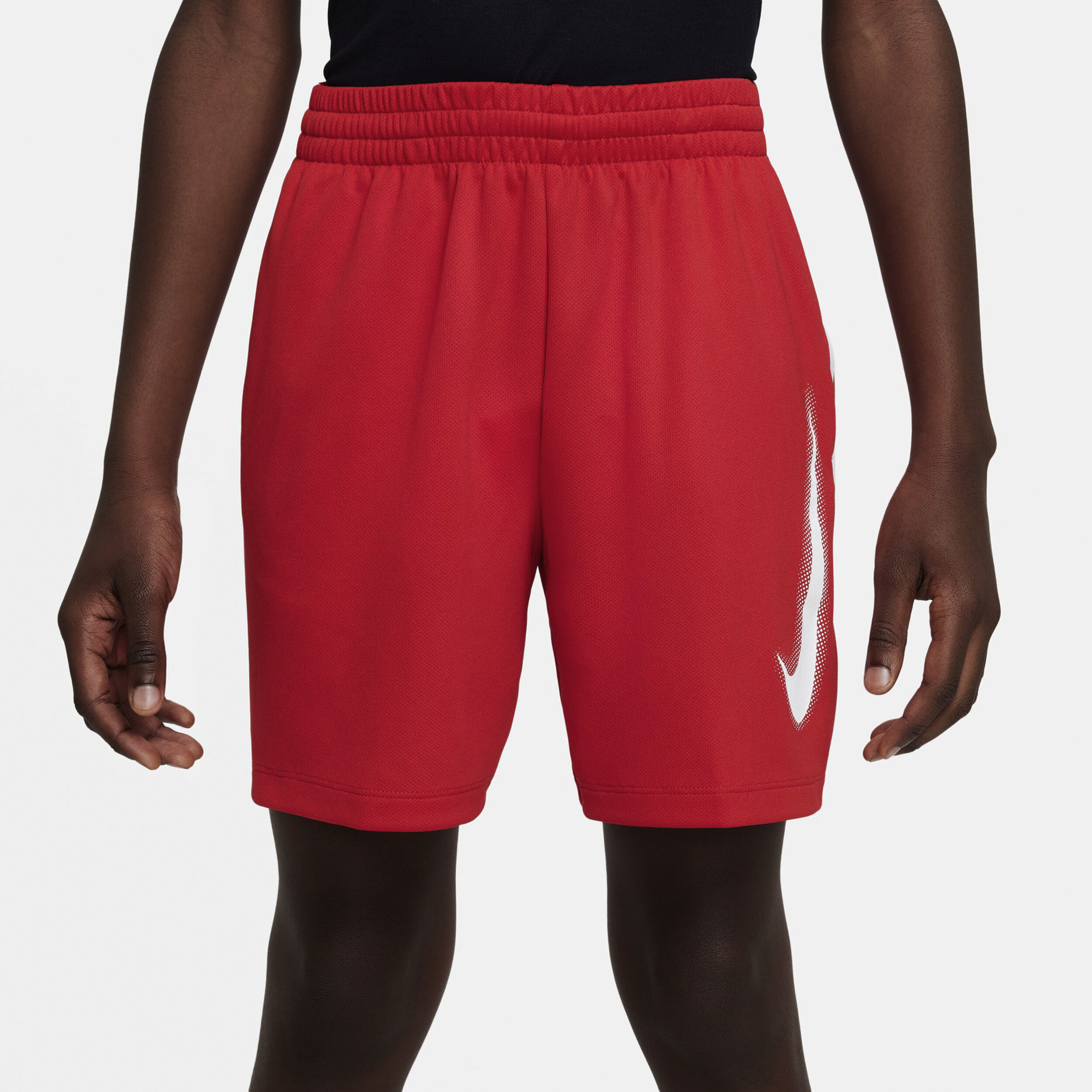 Dri Fit Graphic Shorts Boys Red White
