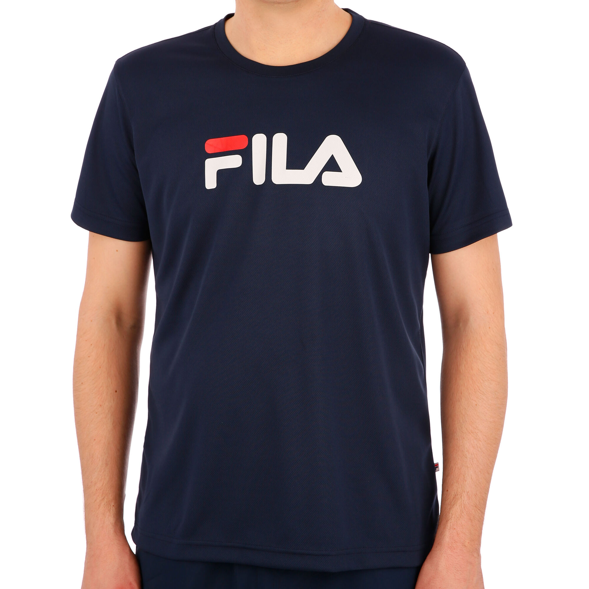 Buy Fila Logo TShirt Men Dark Blue, White online Tennis Point UK