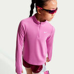 Nike Clothing Nike Dri-Fit Half-Zip Long sleeve Girls-lilac, white