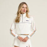 Wilson Clothing Wilson Davenport Woven Popover Sweatshirt Women - cream, 