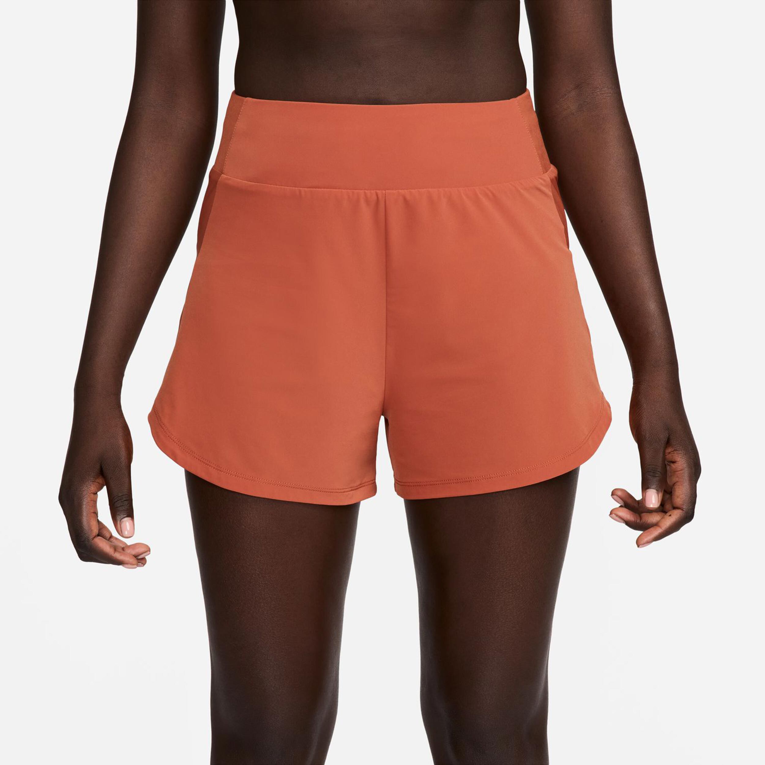 Brown running shorts women's clearance