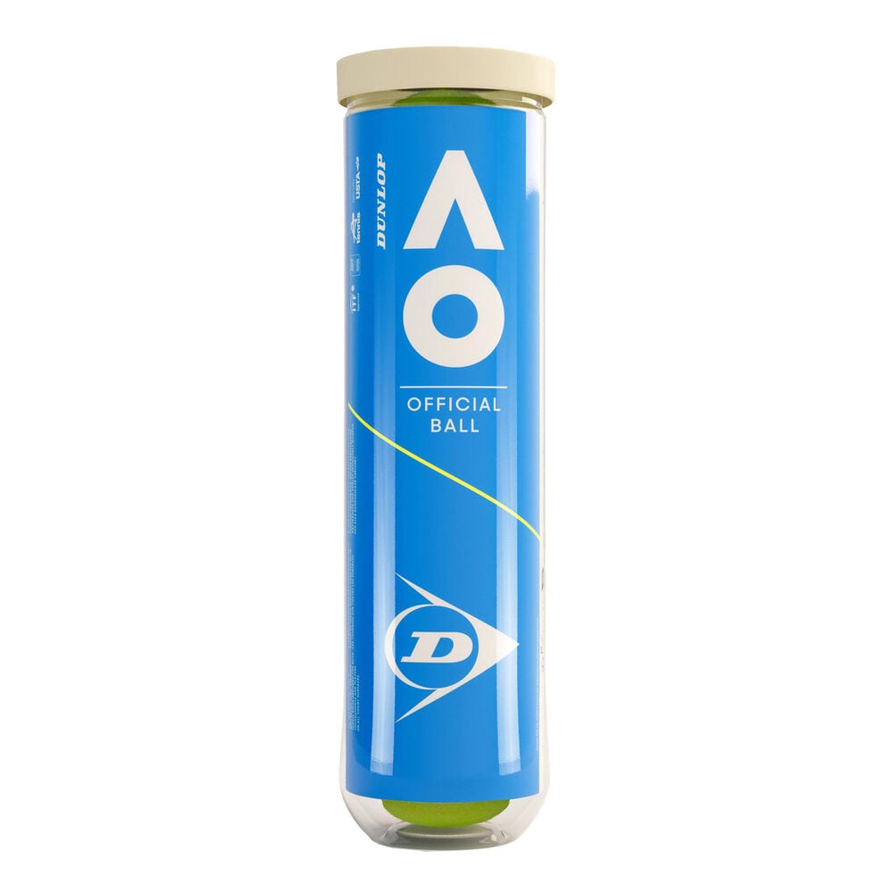 Dunlop Australian Open 4 Ball Tube Dunlop Australian Open 4 Ball Tube