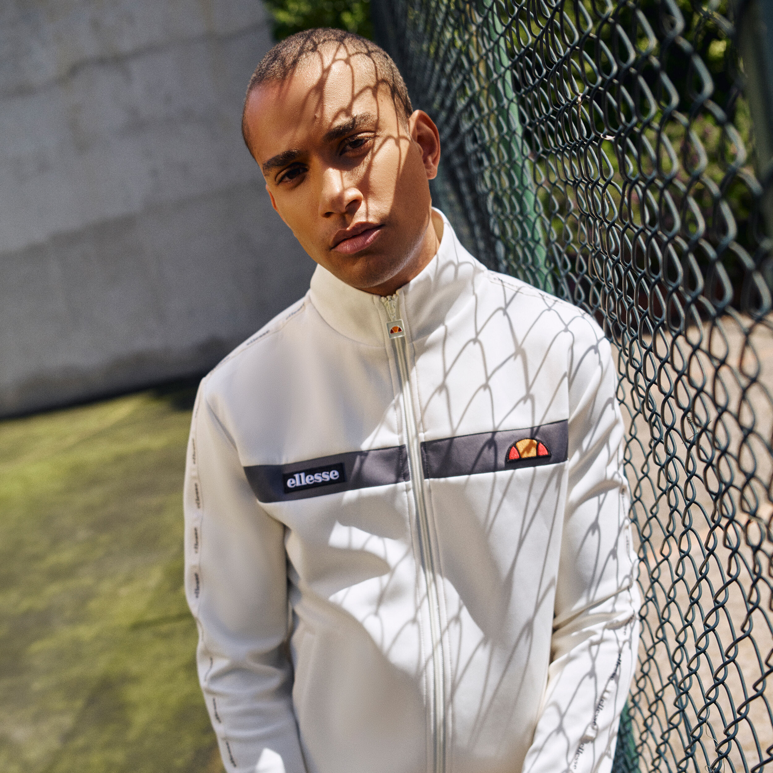 Ellesse tracksuit white shop