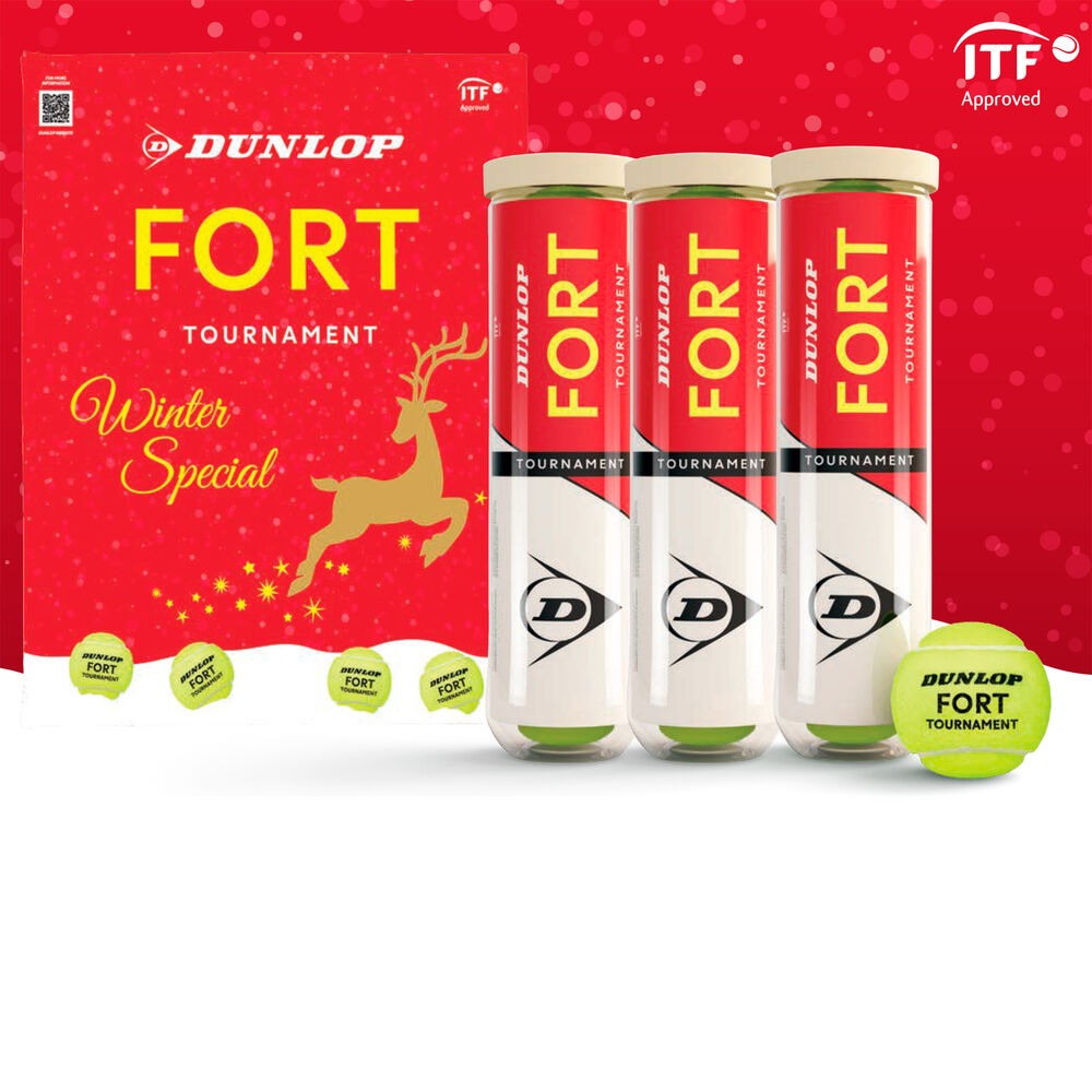 Dunlop Fort Tournament Christmas Special 3x Ball 4 Tube