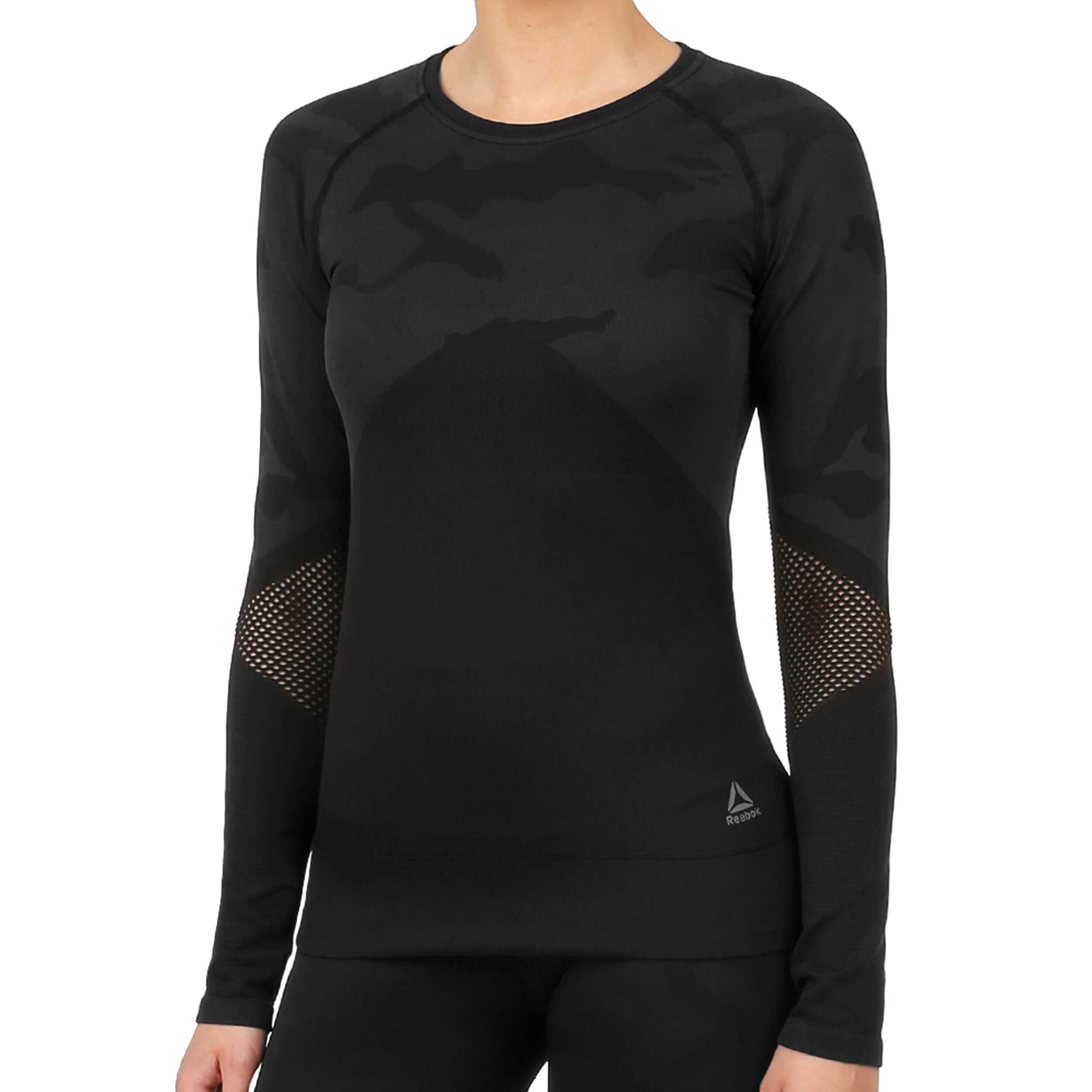 Thermowarm Seamless Long Sleeve Women Black Grey
