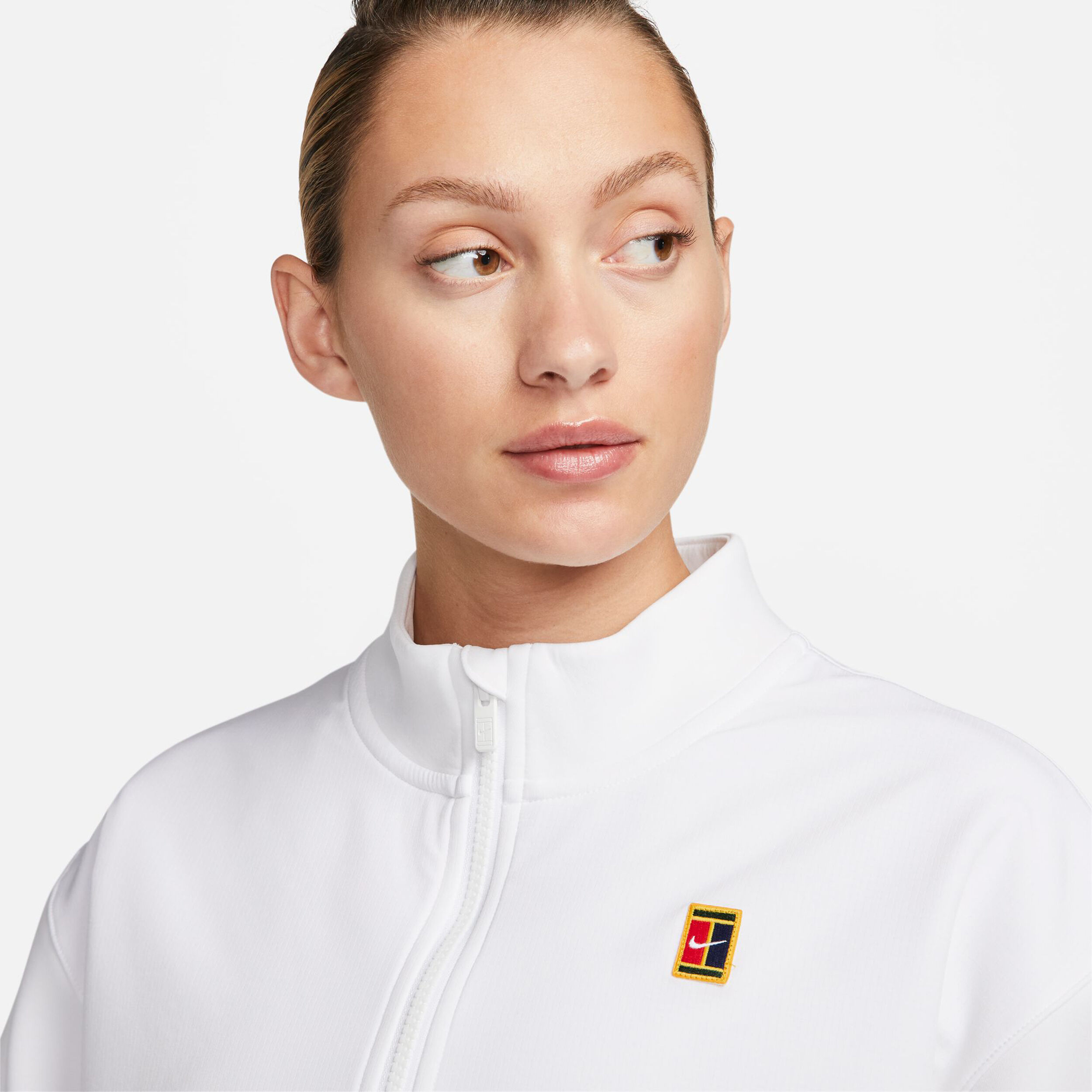 Nike heritage half hot sale zip jacket women's