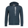 Fynn Zip Hoodie Men - dark blue, white