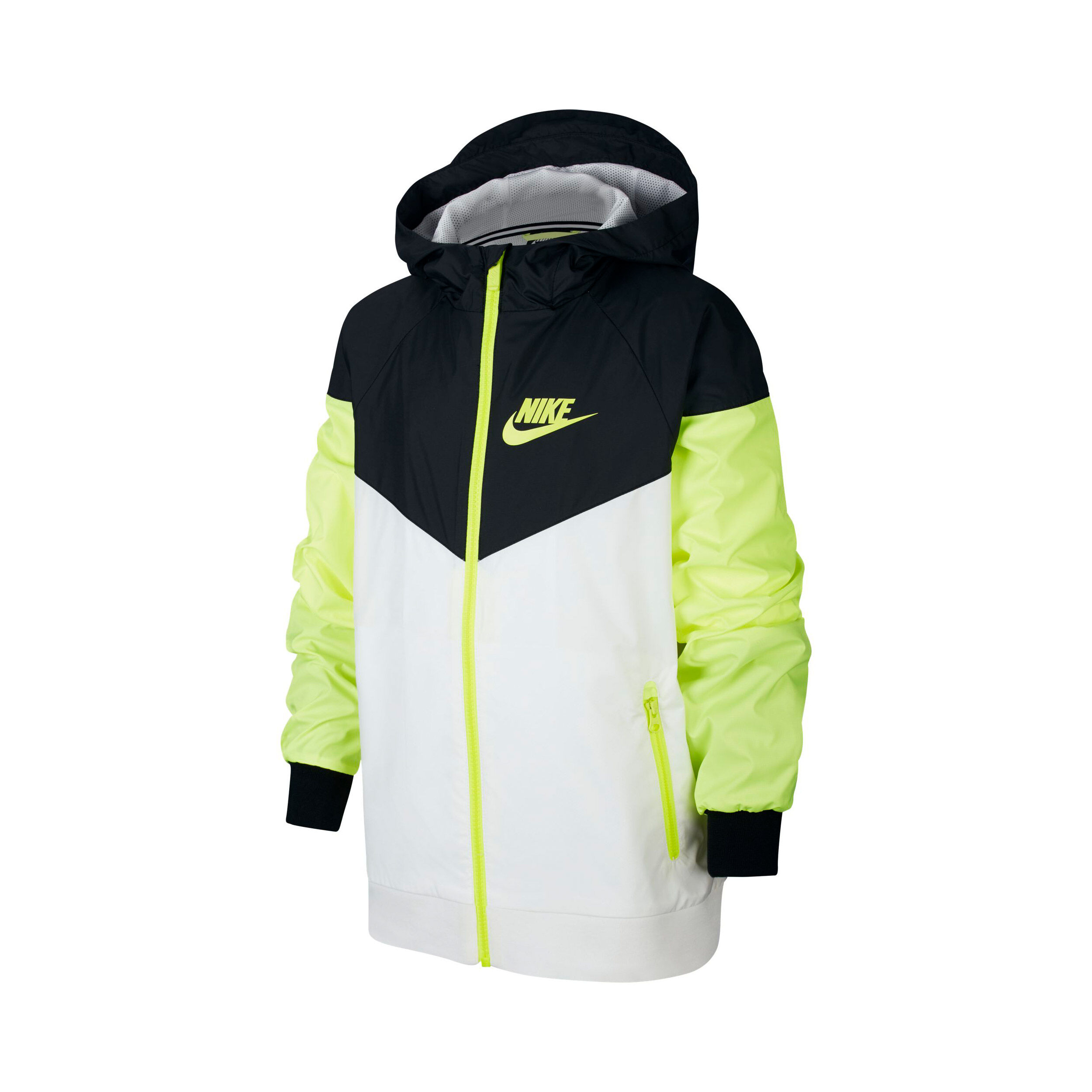 White nike windbreaker boys top