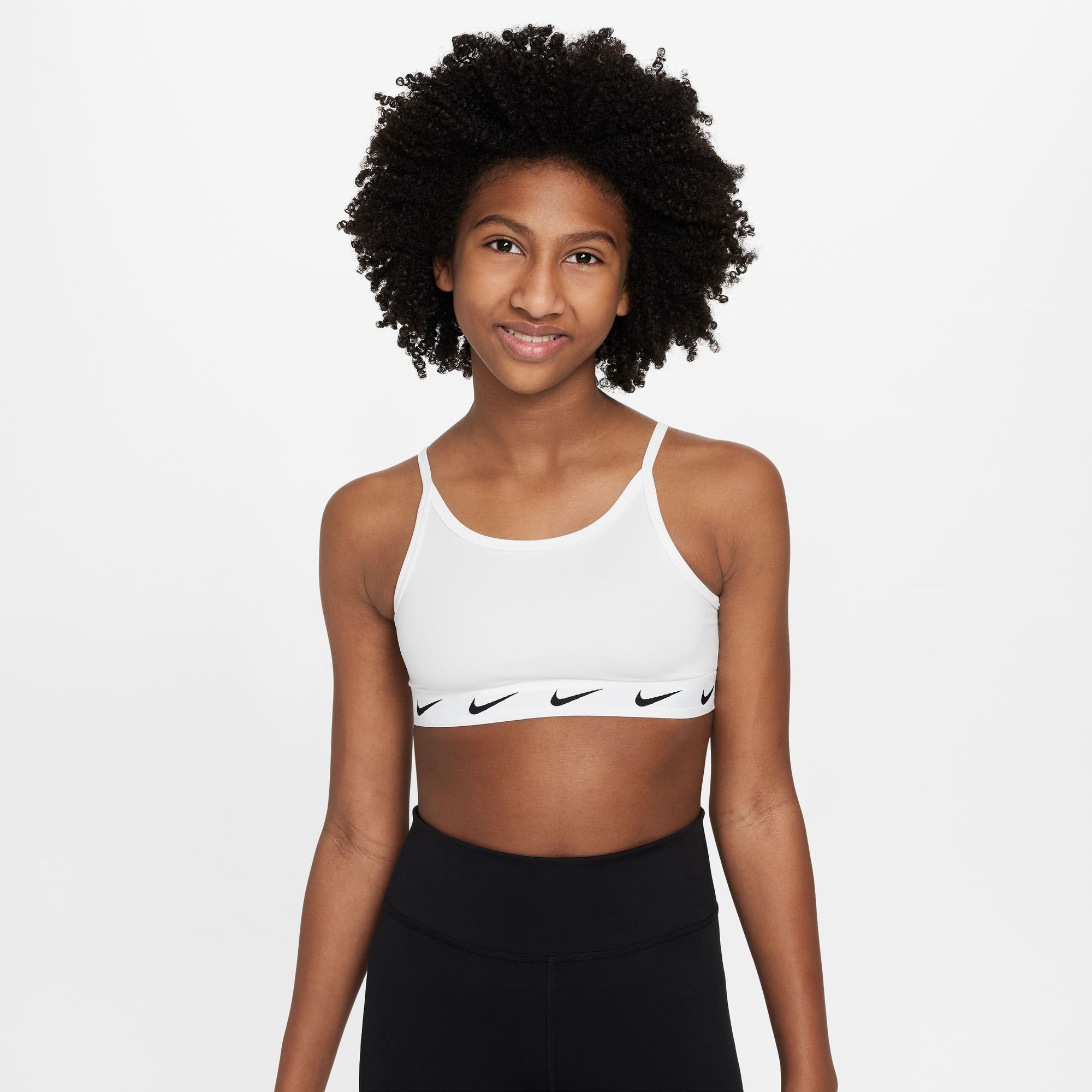 Girls white discount nike sports bra