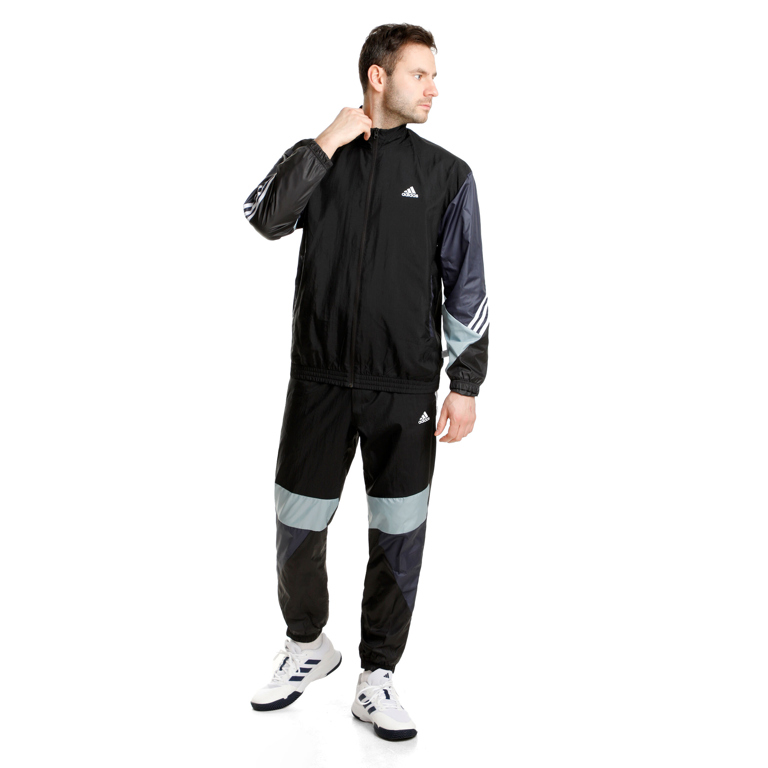 Buy adidas Woven Fut Retro Tracksuit Men Black Multicoloured