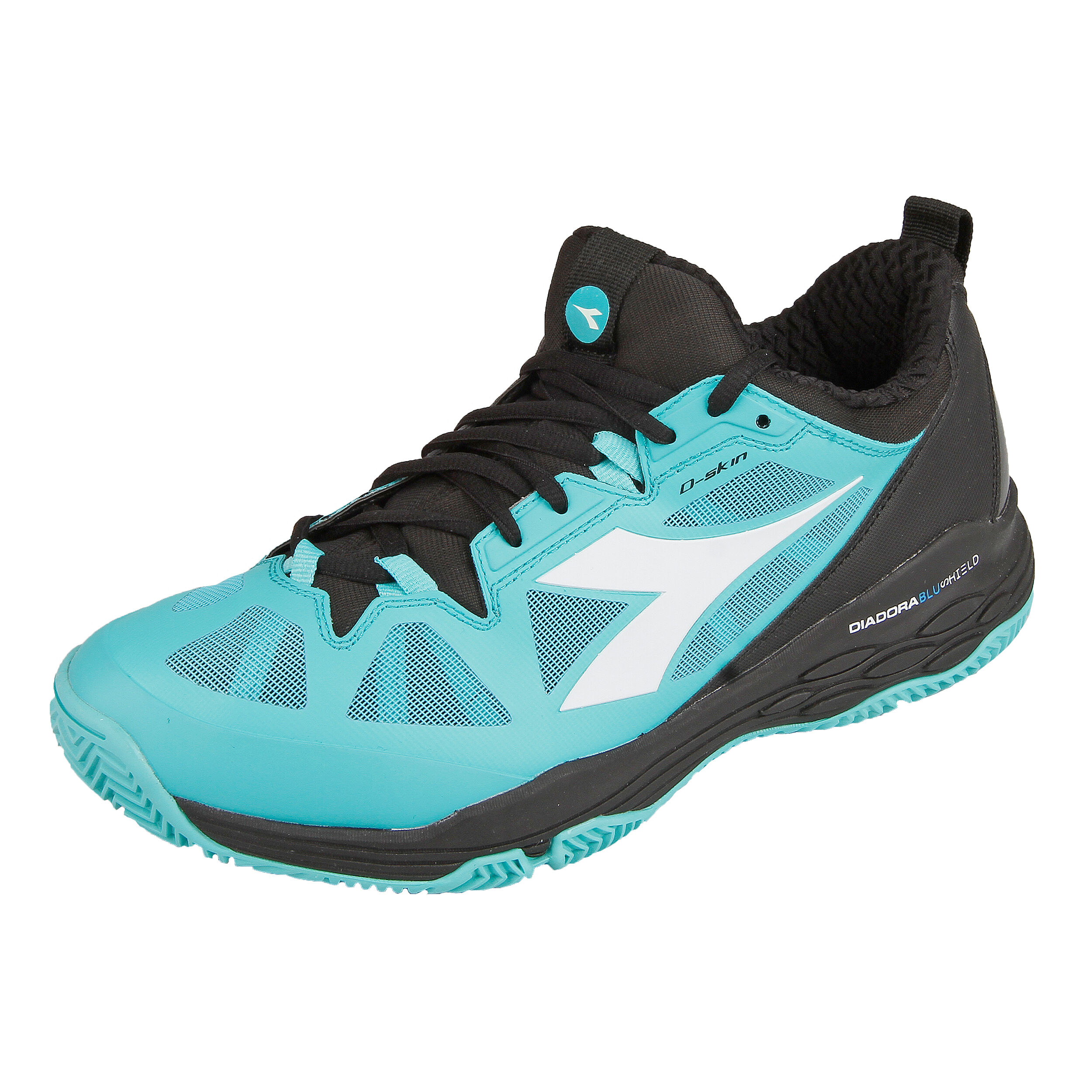 Buy Diadora Speed Blushield Fly 2 Clay Court Shoe Men Black Turquoise online Tennis Point UK