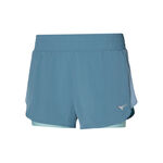 Mizuno Clothing Mizuno 2in1 4.5 Running shorts Women - petrol, 