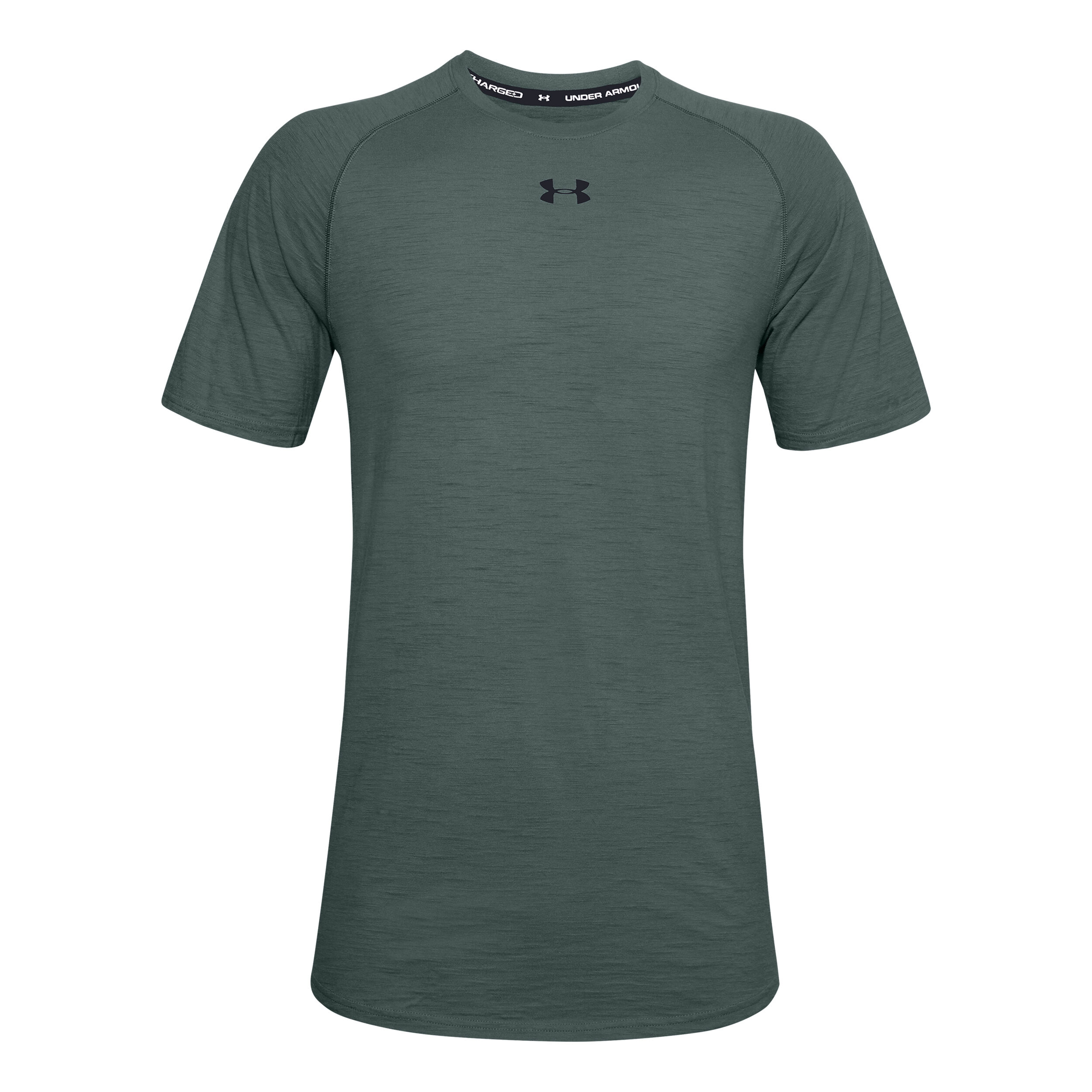 Charged Cotton T Shirt Men Dark Green Black