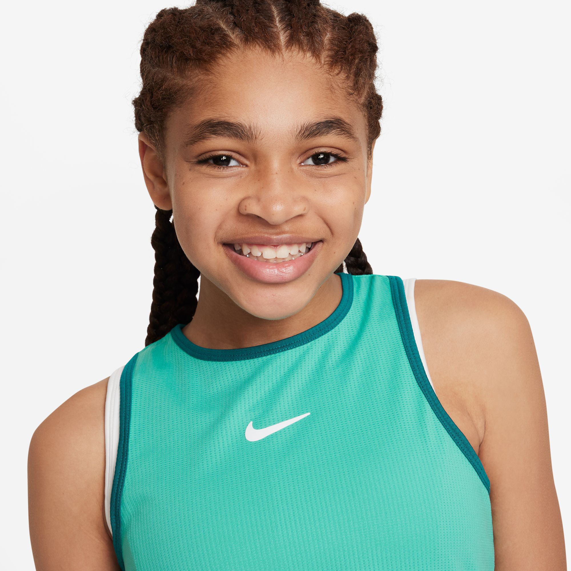 Buy Nike Dri Fit Court Dimension Tank Top Girls Mint Petrol