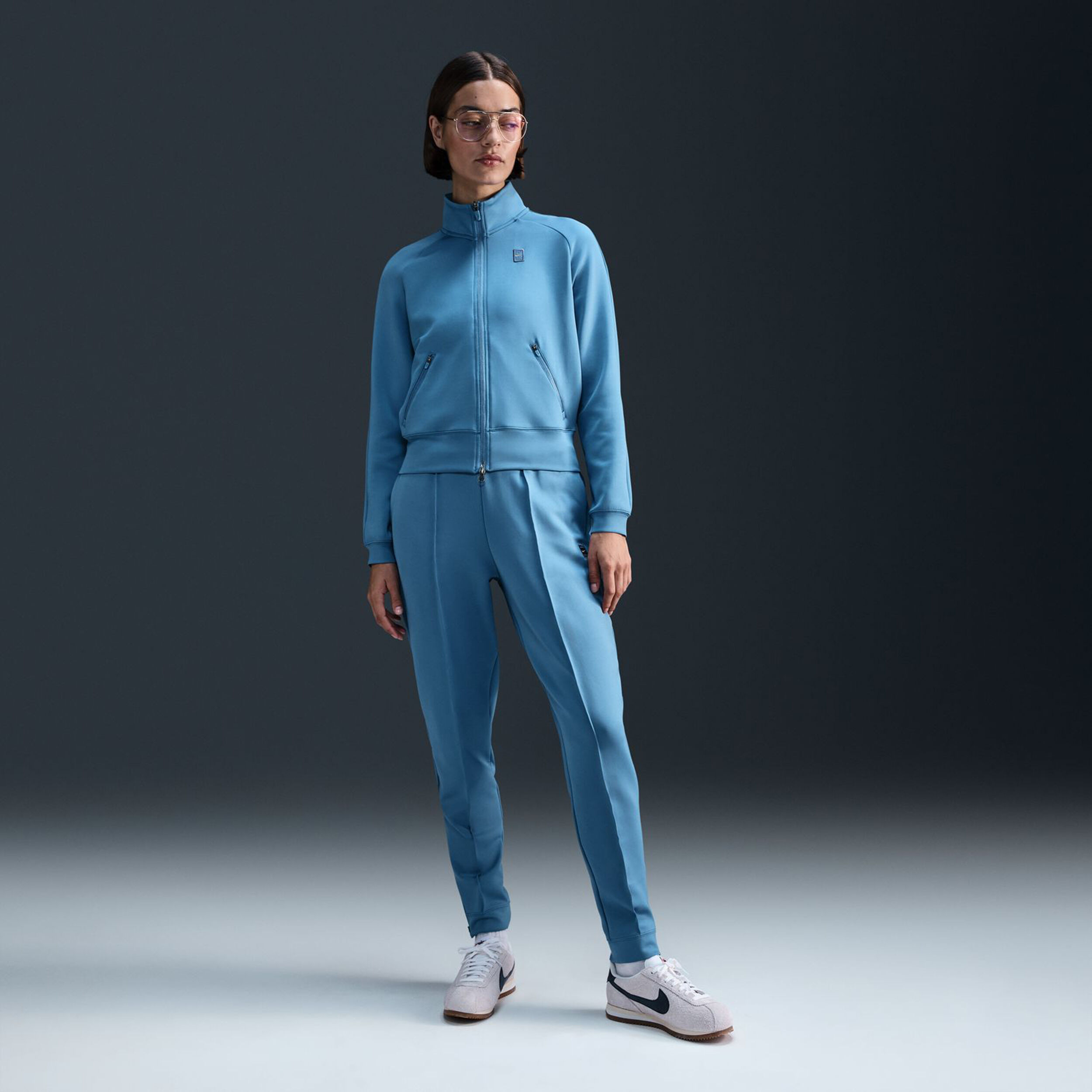 Court Dri Fit Heritage Training Jacket Women Light Blue