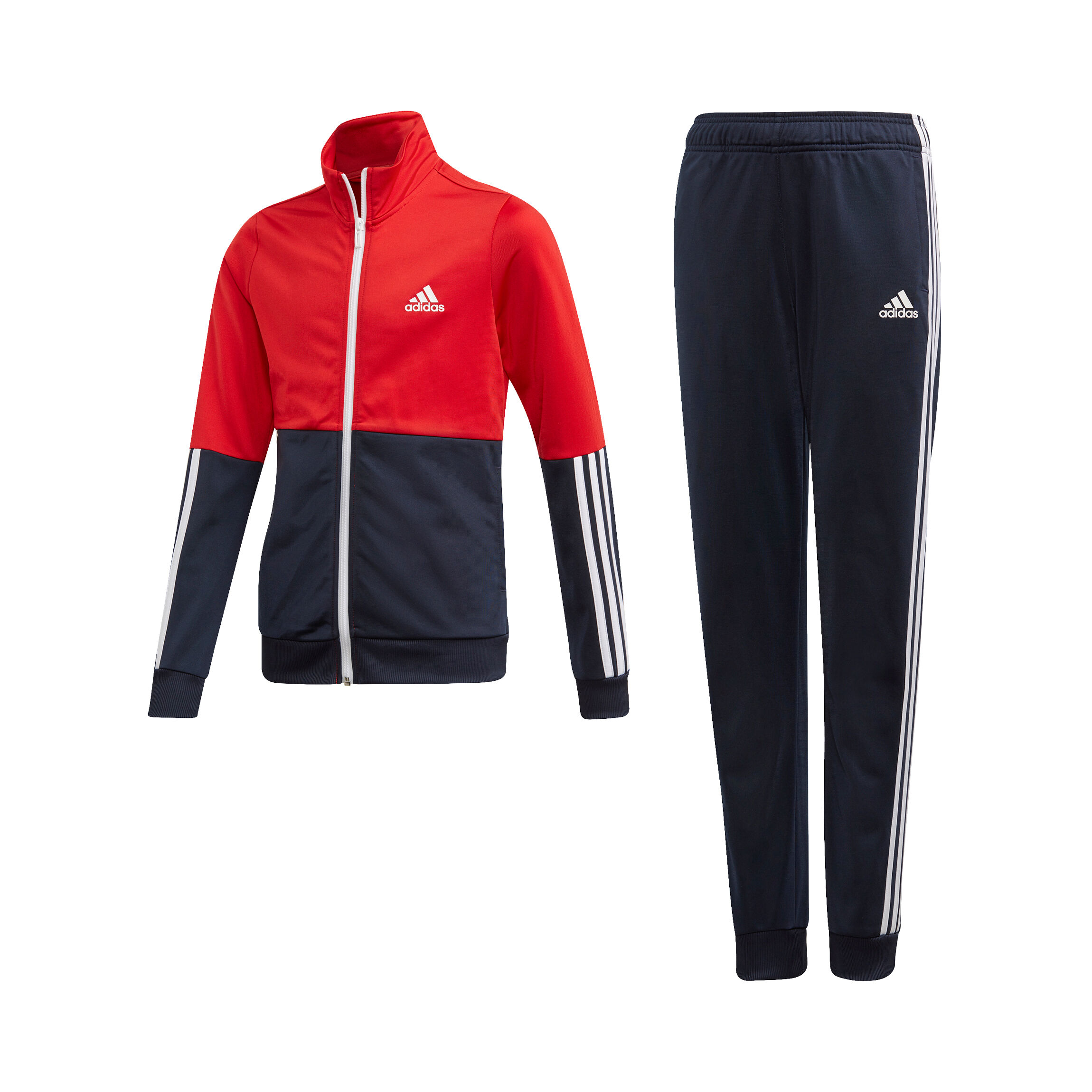 Girls red deals adidas tracksuit