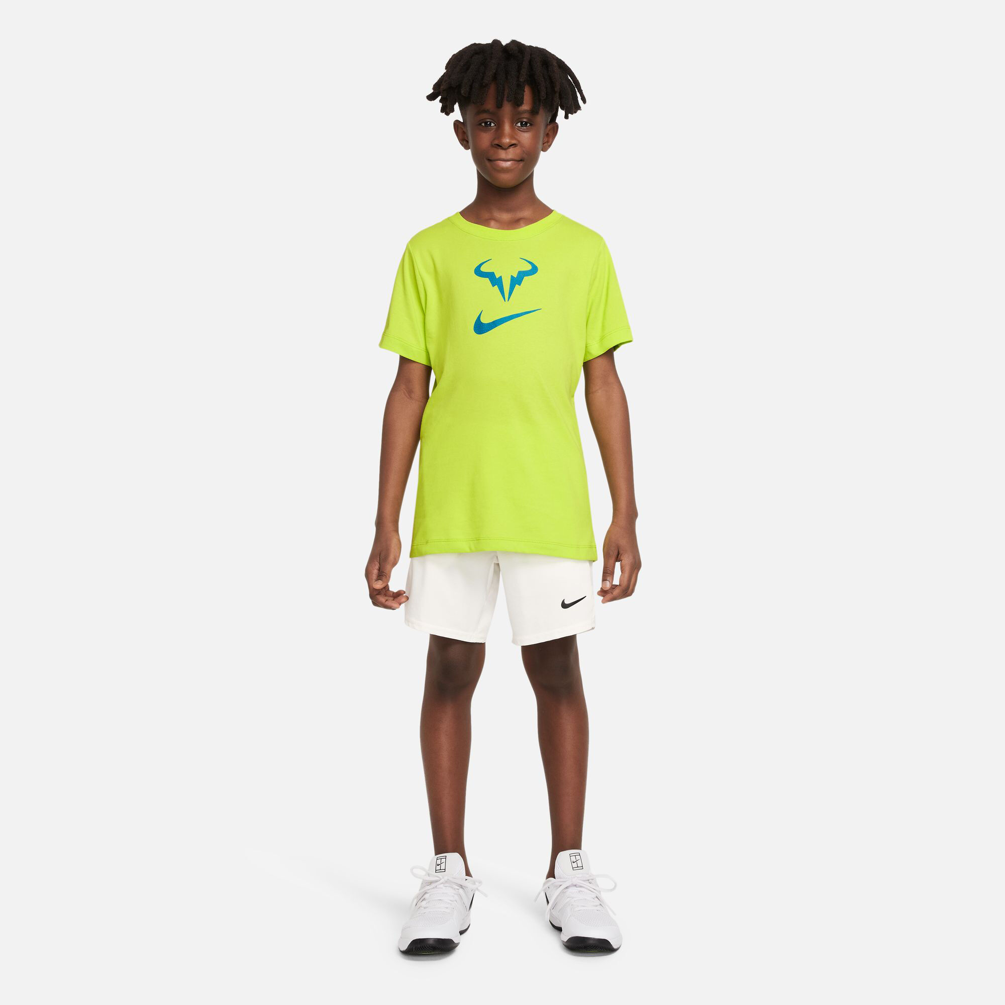 buy Nike Rafael Nadal Dri-Fit Rafa T-Shirt Boys - Neon Green, Turquoise ...