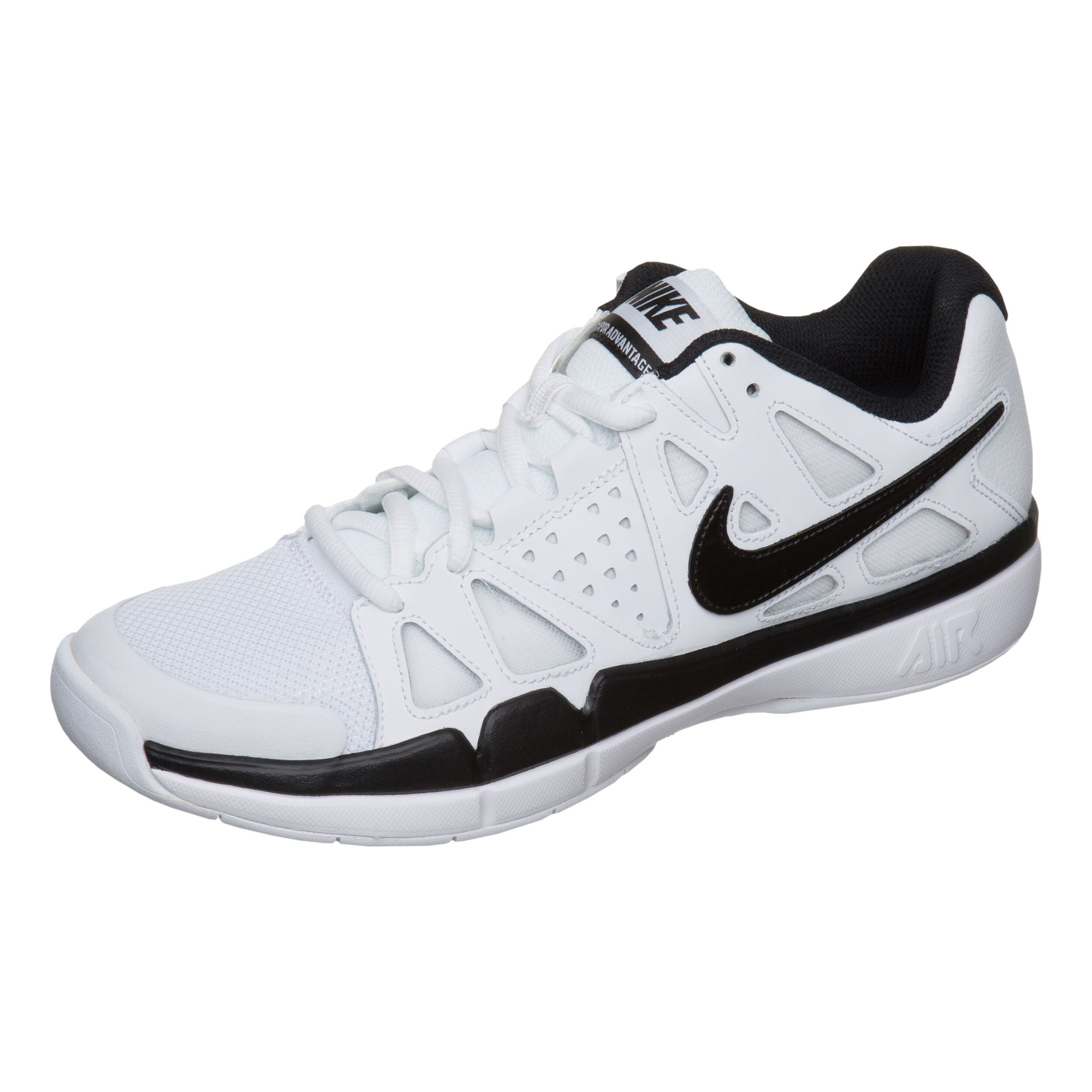 Men's air vapor advantage tennis shoes - black/white clearance