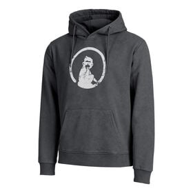 Image of Endlessly Washed Out Loose Fit Hoody Men-Anthracite,White
